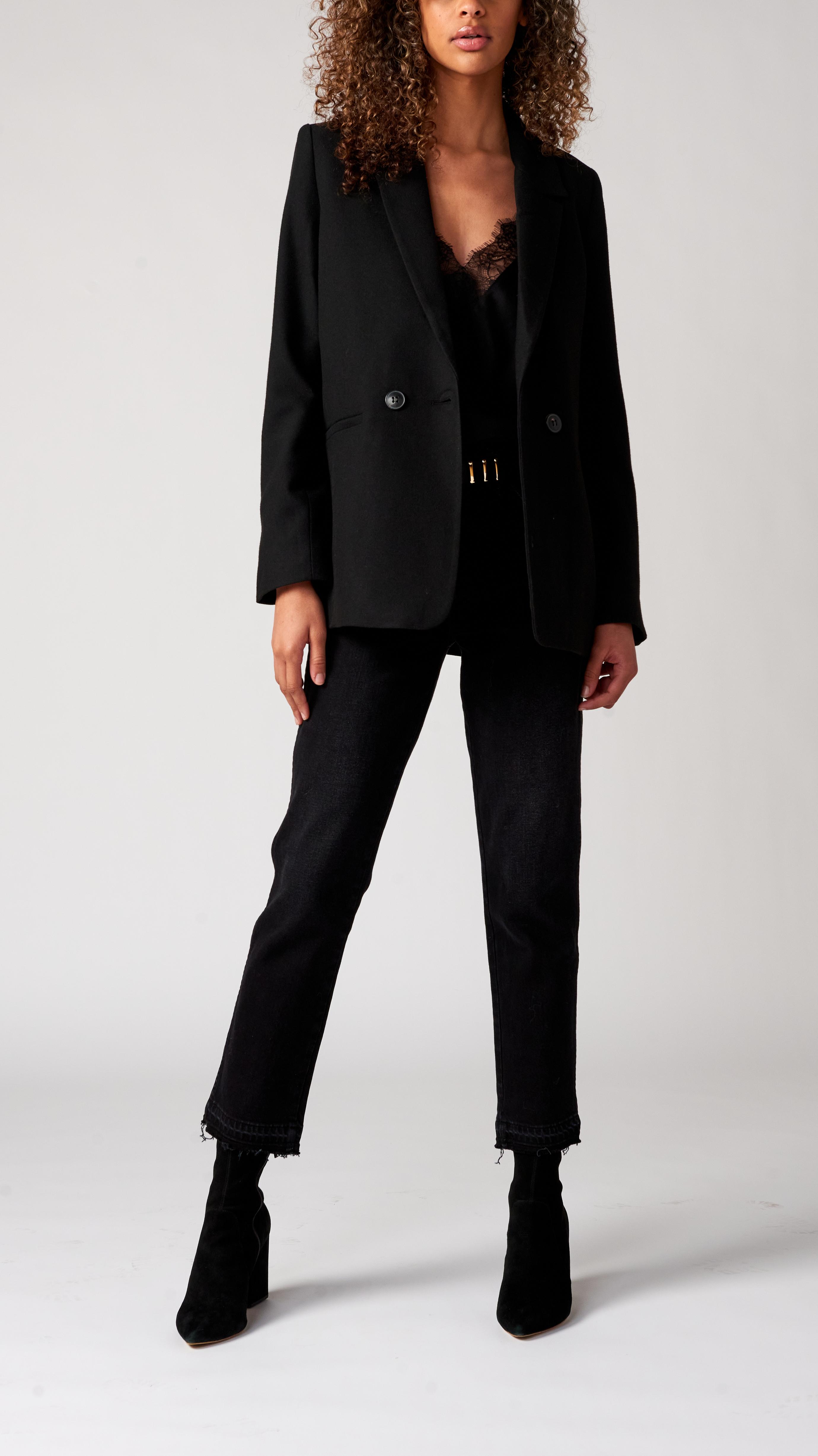 Anine Bing Madeleine Blazer in Black | Lyst