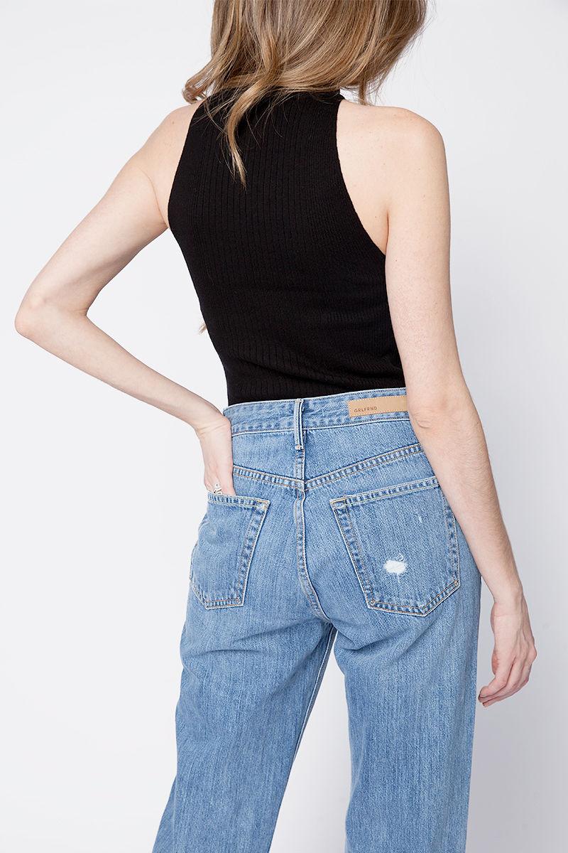 FRAME Luxe Halter Sweater | Lyst