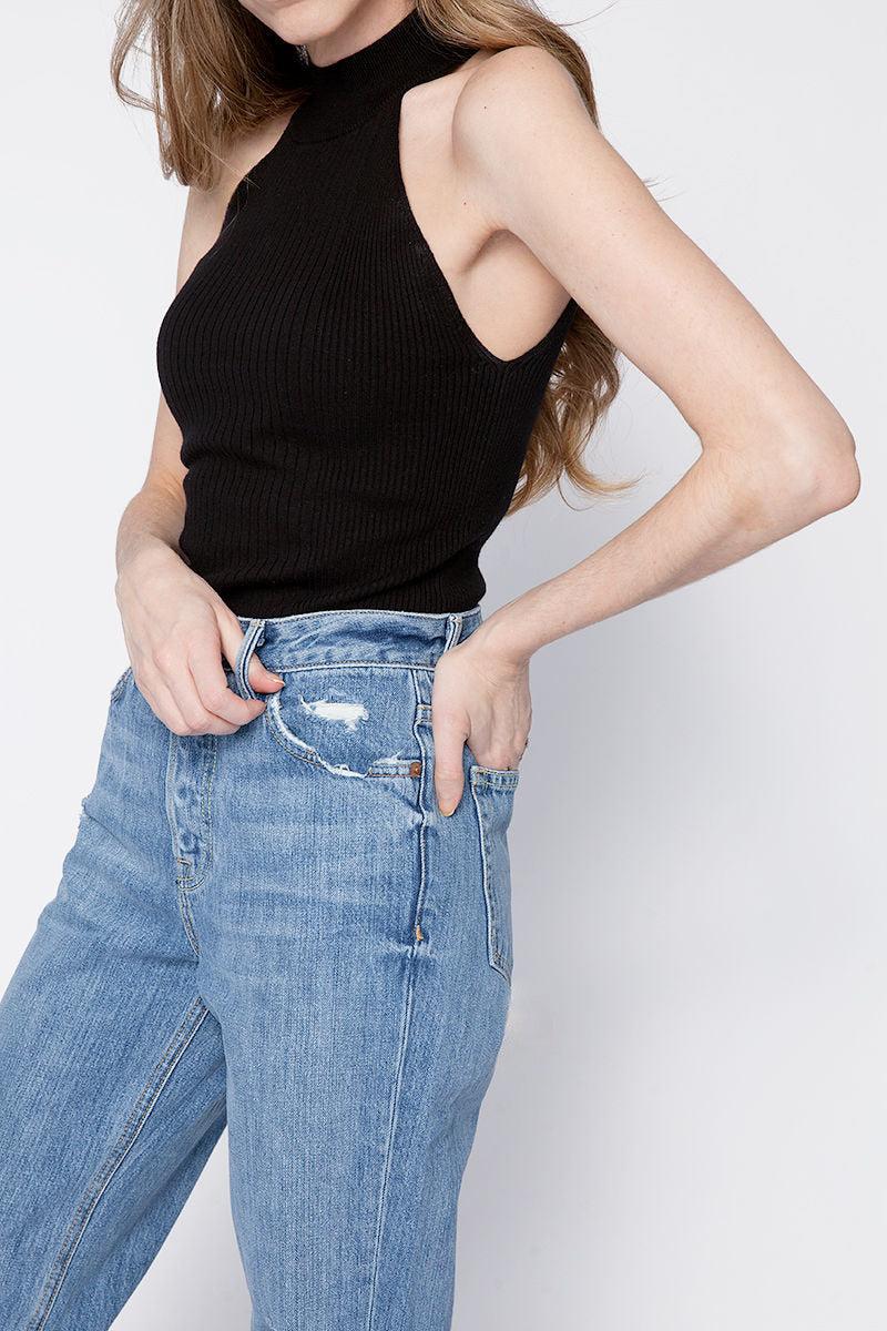 FRAME Luxe Halter Sweater | Lyst