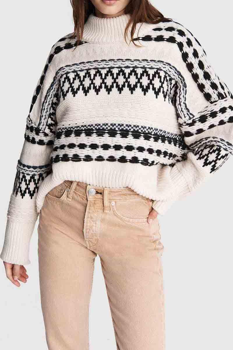 Rag u0026 Bone Willow All Over Fairisle Sweater | Lyst
