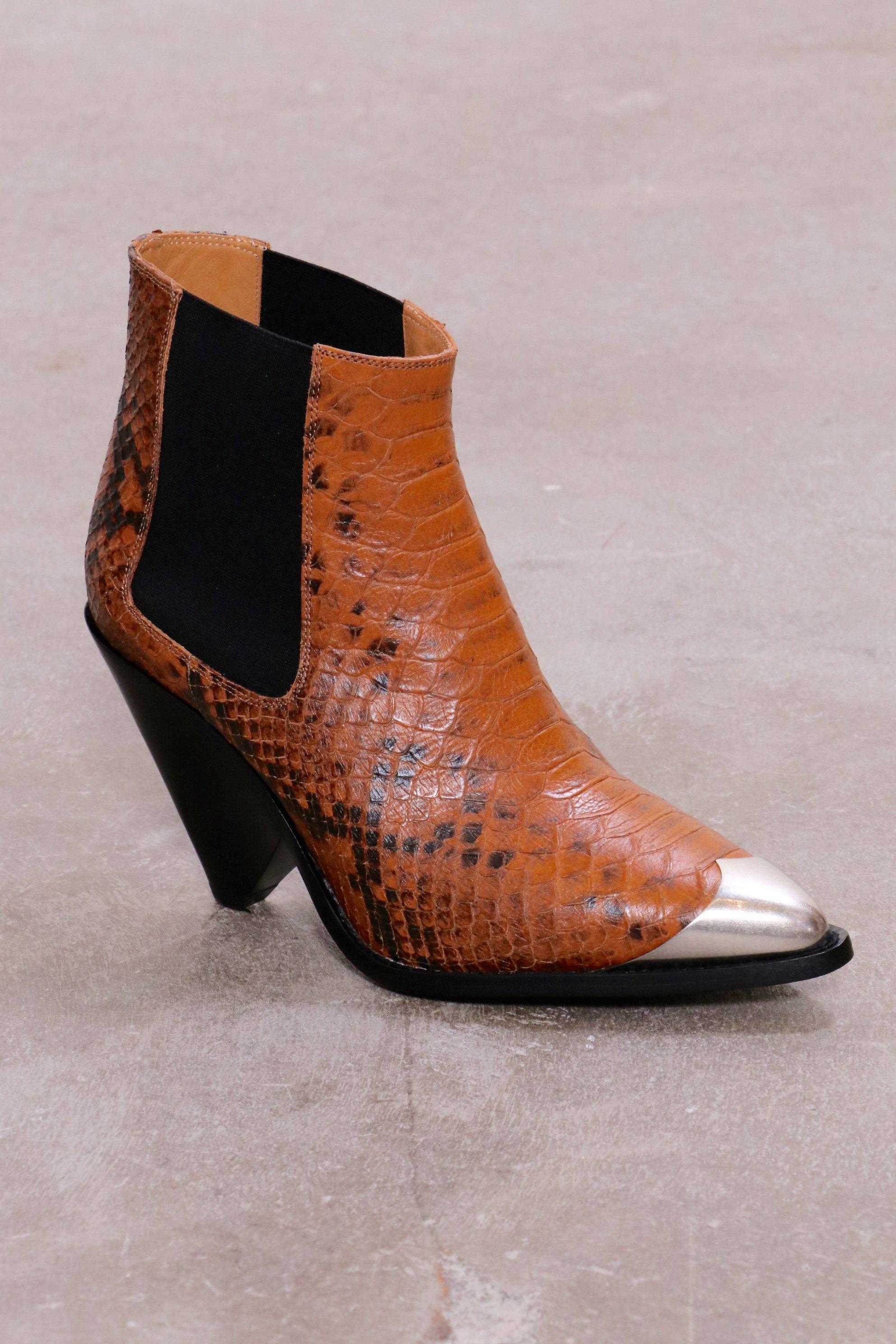 isabel marant dacken boots cognac