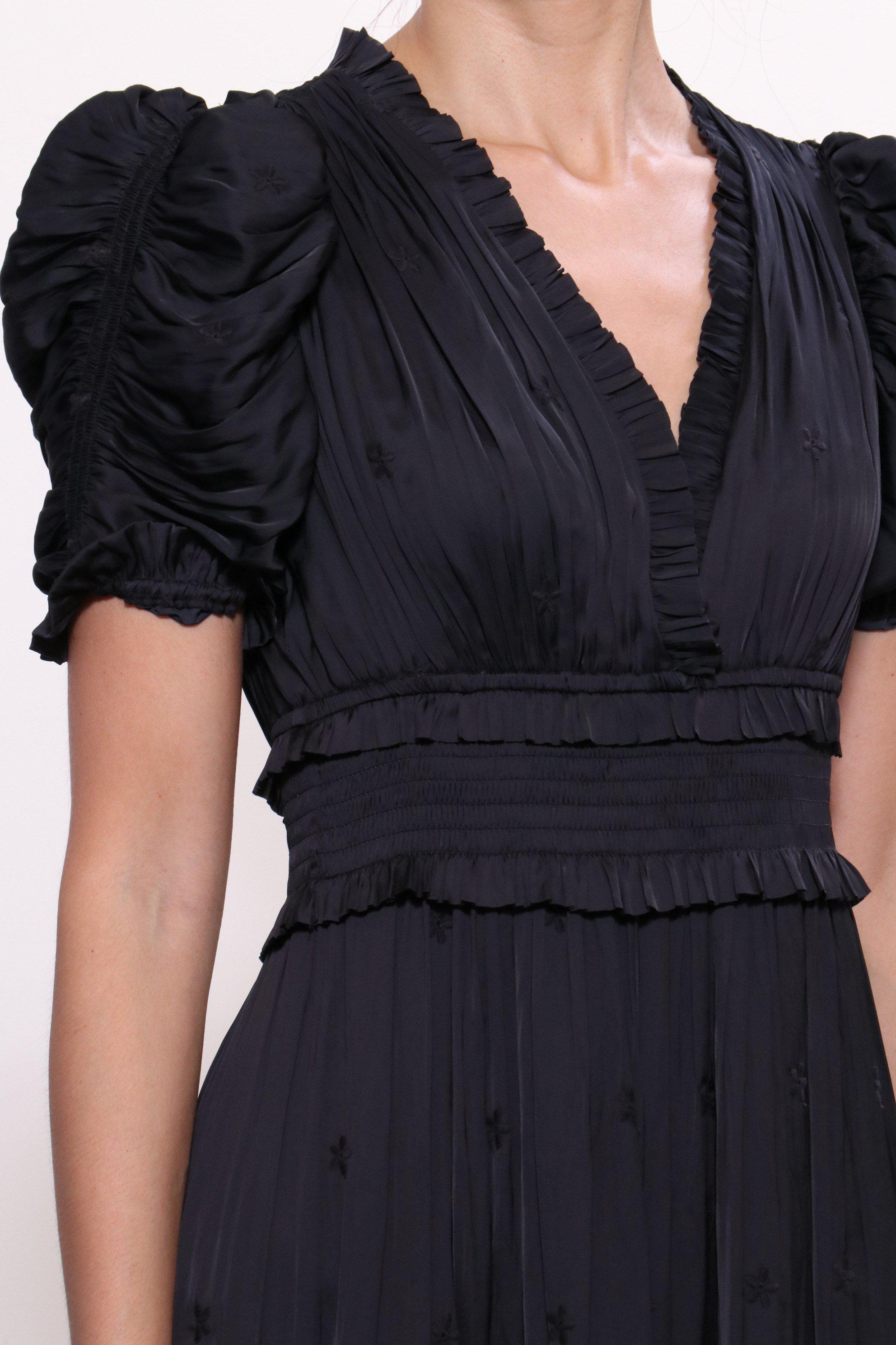 ulla johnson maya dress black