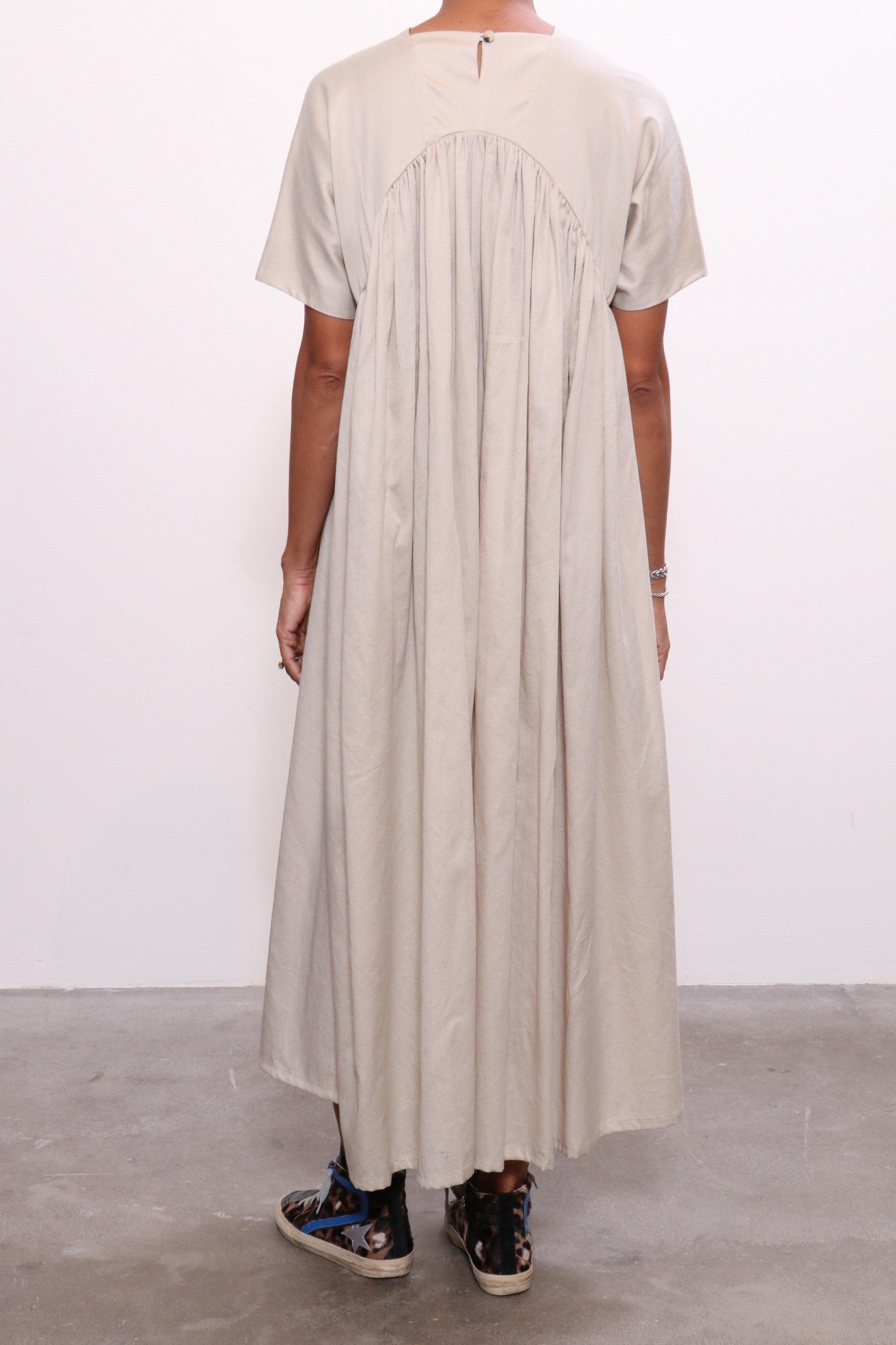 black crane petal dress