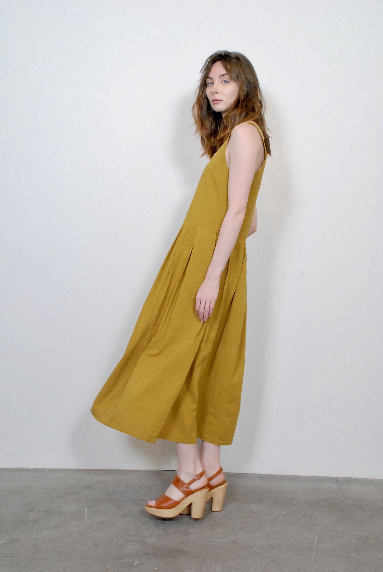 black crane patched dress
