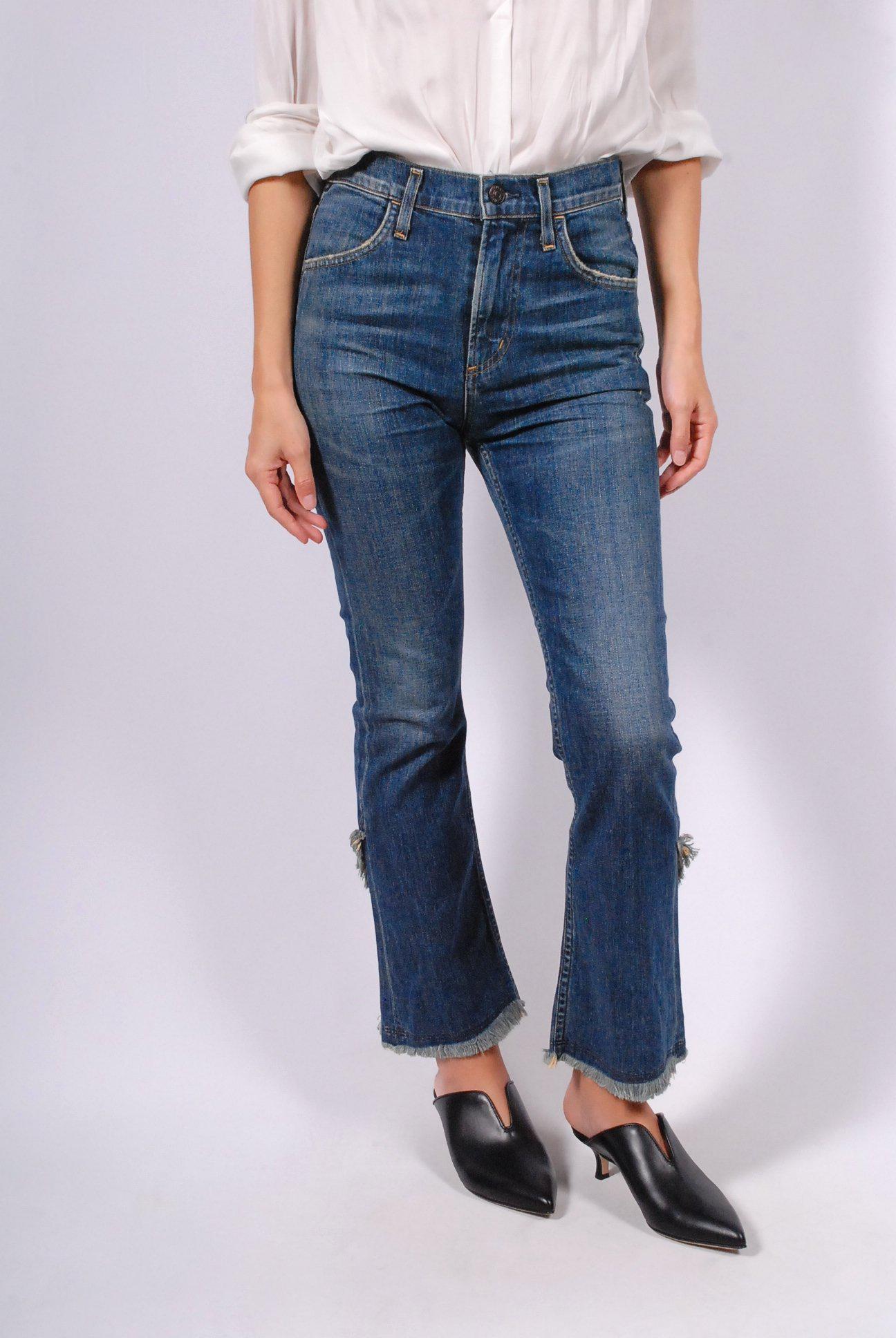 citizens of humanity drew crop flare jeans