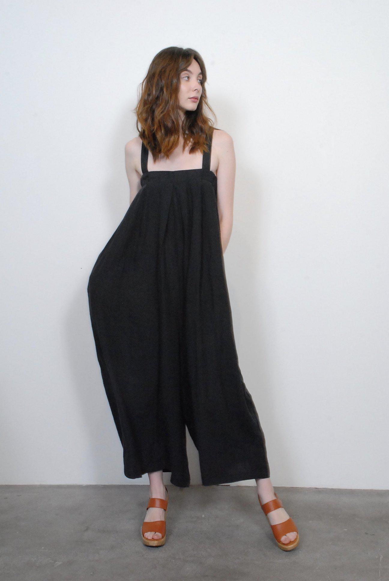 black crane wide leg jumper