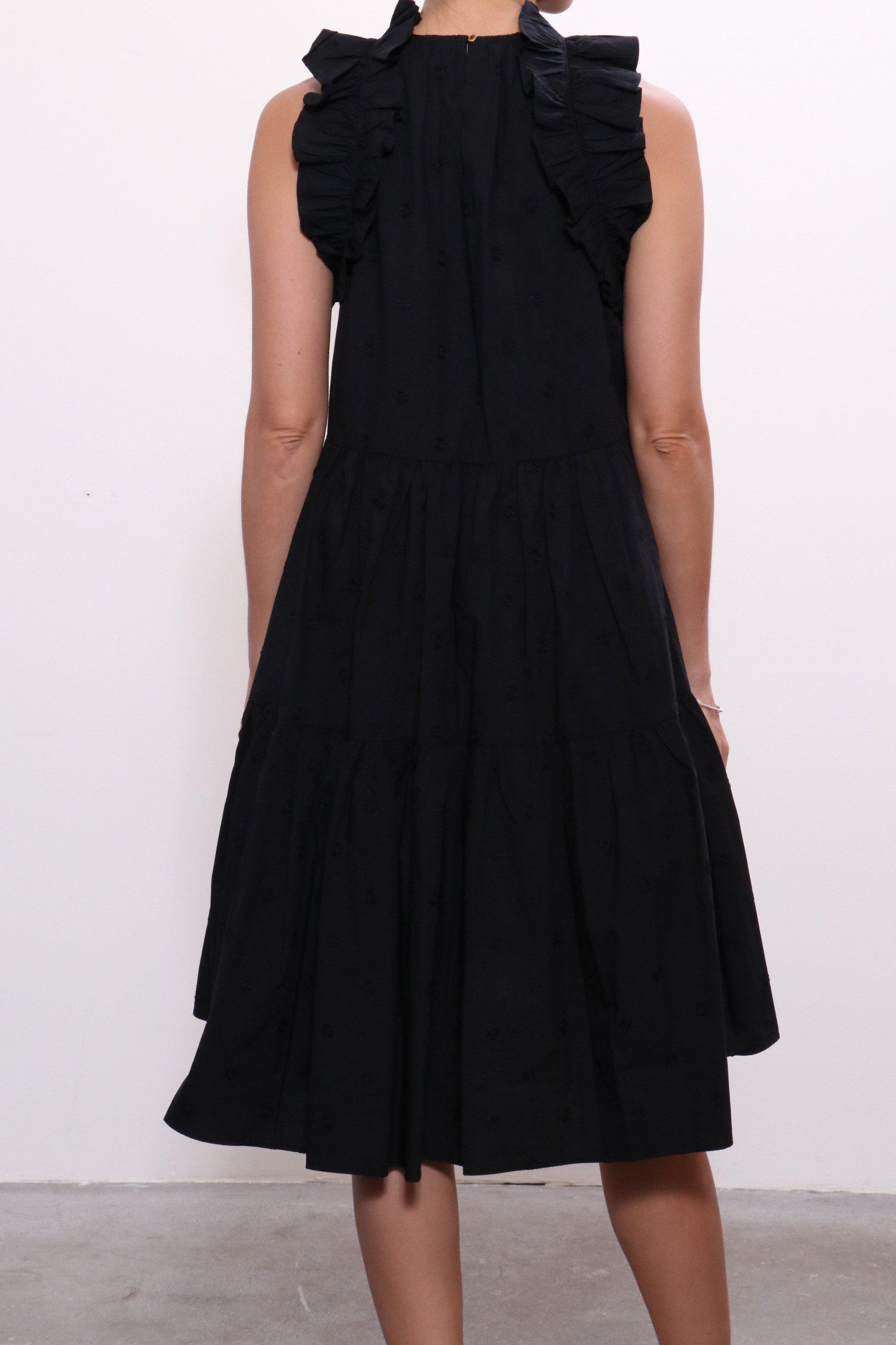 ulla johnson tamsin dress black