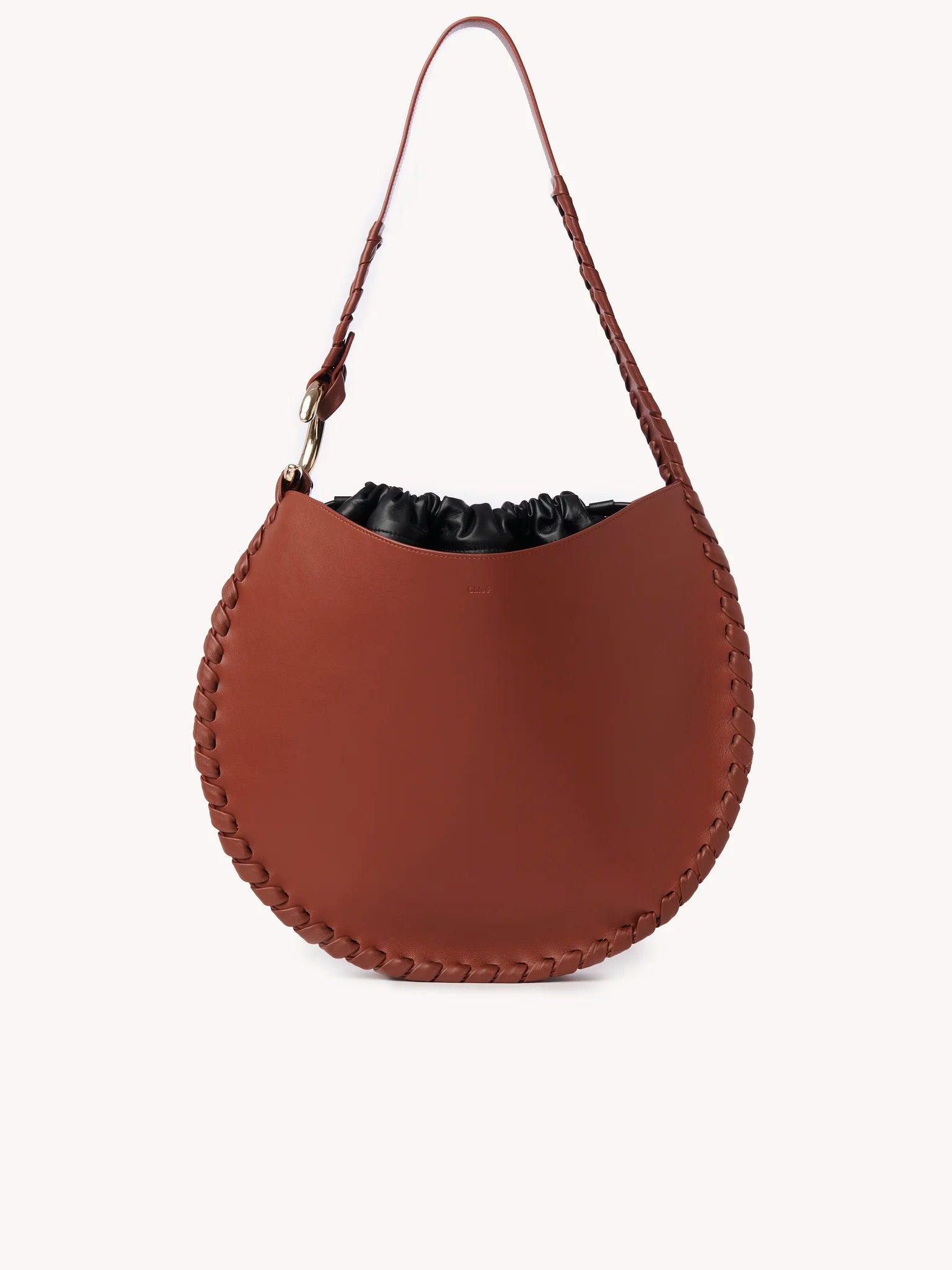 Chloé Large Mate Hobo Bag In Calf Leather in Brown | Lyst
