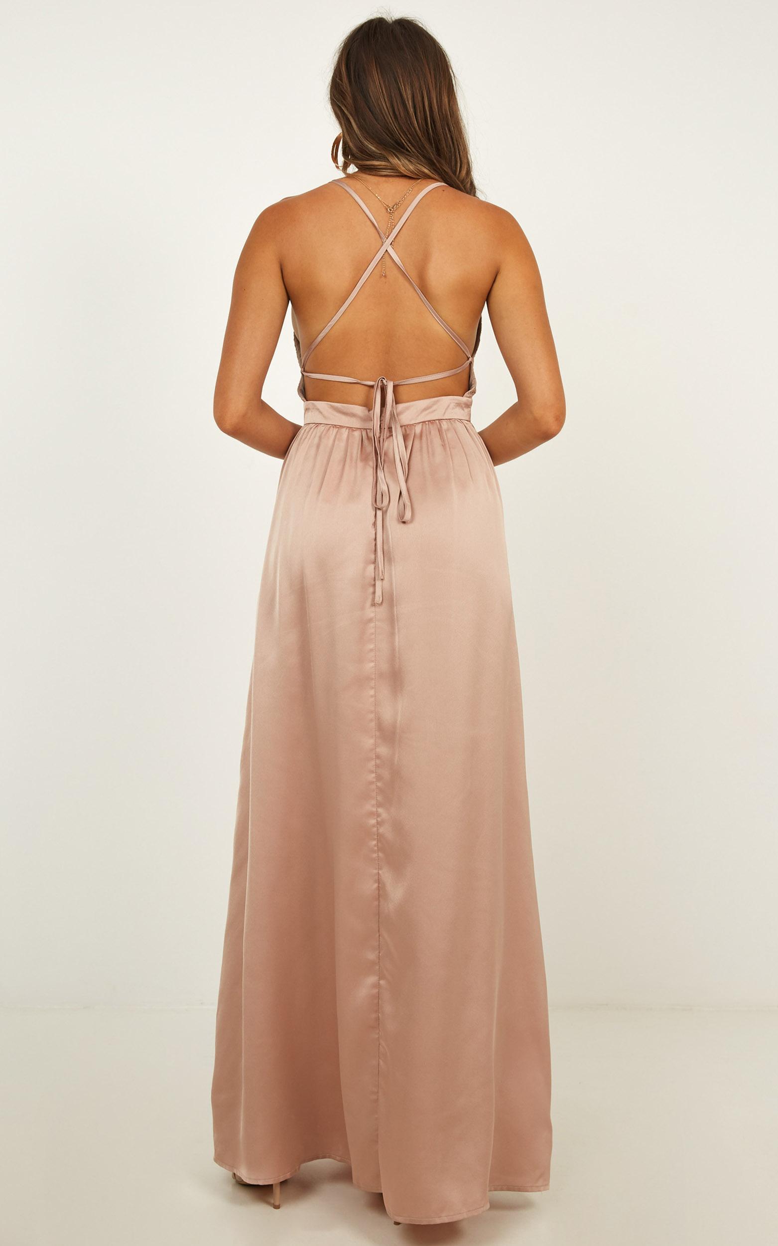 blouson maxi dress