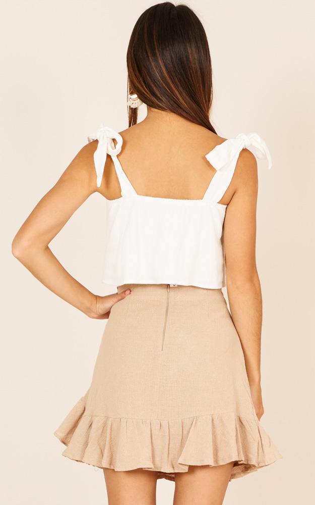 Lyst - Showpo Petal Crop Top In White in White