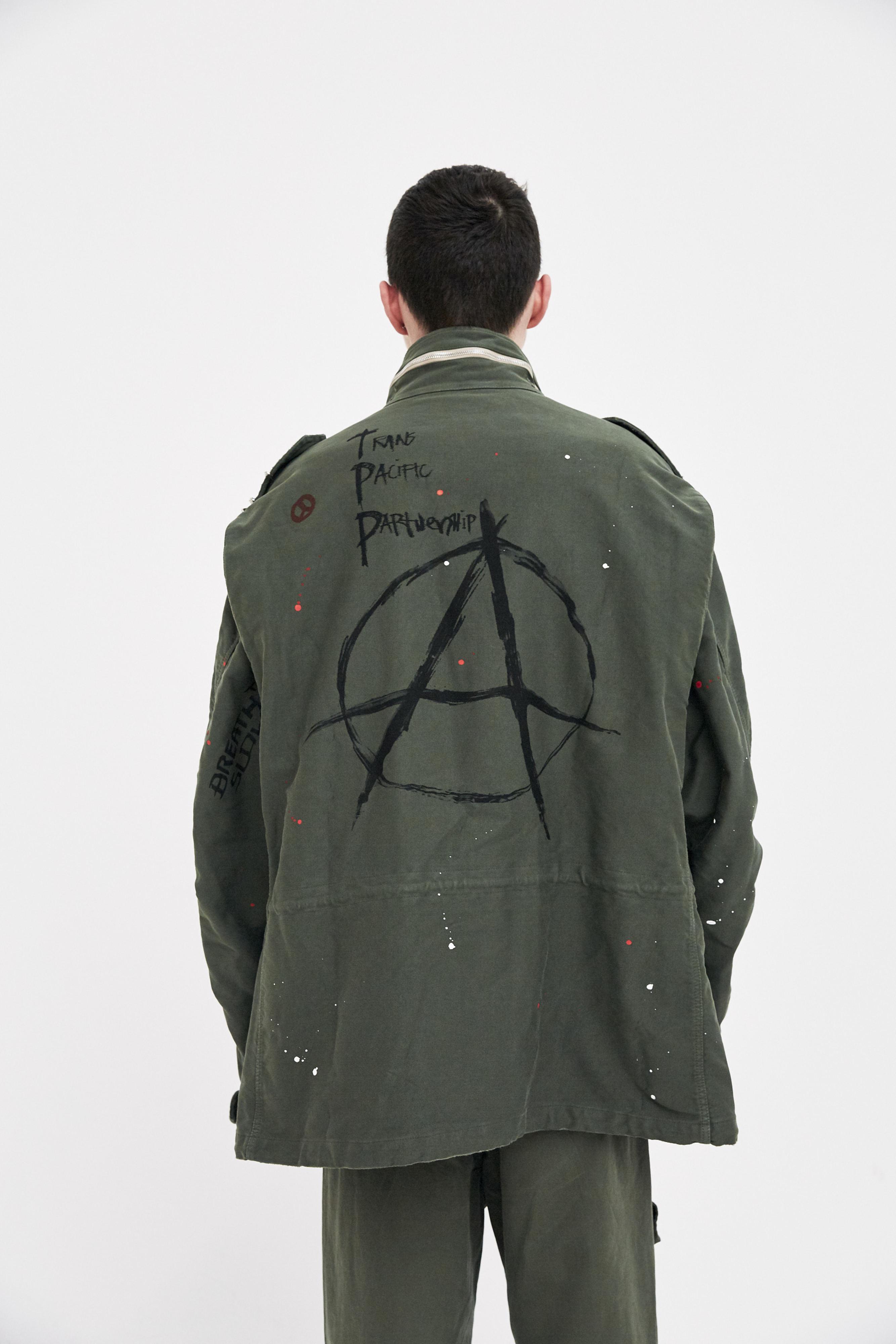 Alpha Industries Cotton Military Green M-65 Anarchy Jacket for Men | Lyst