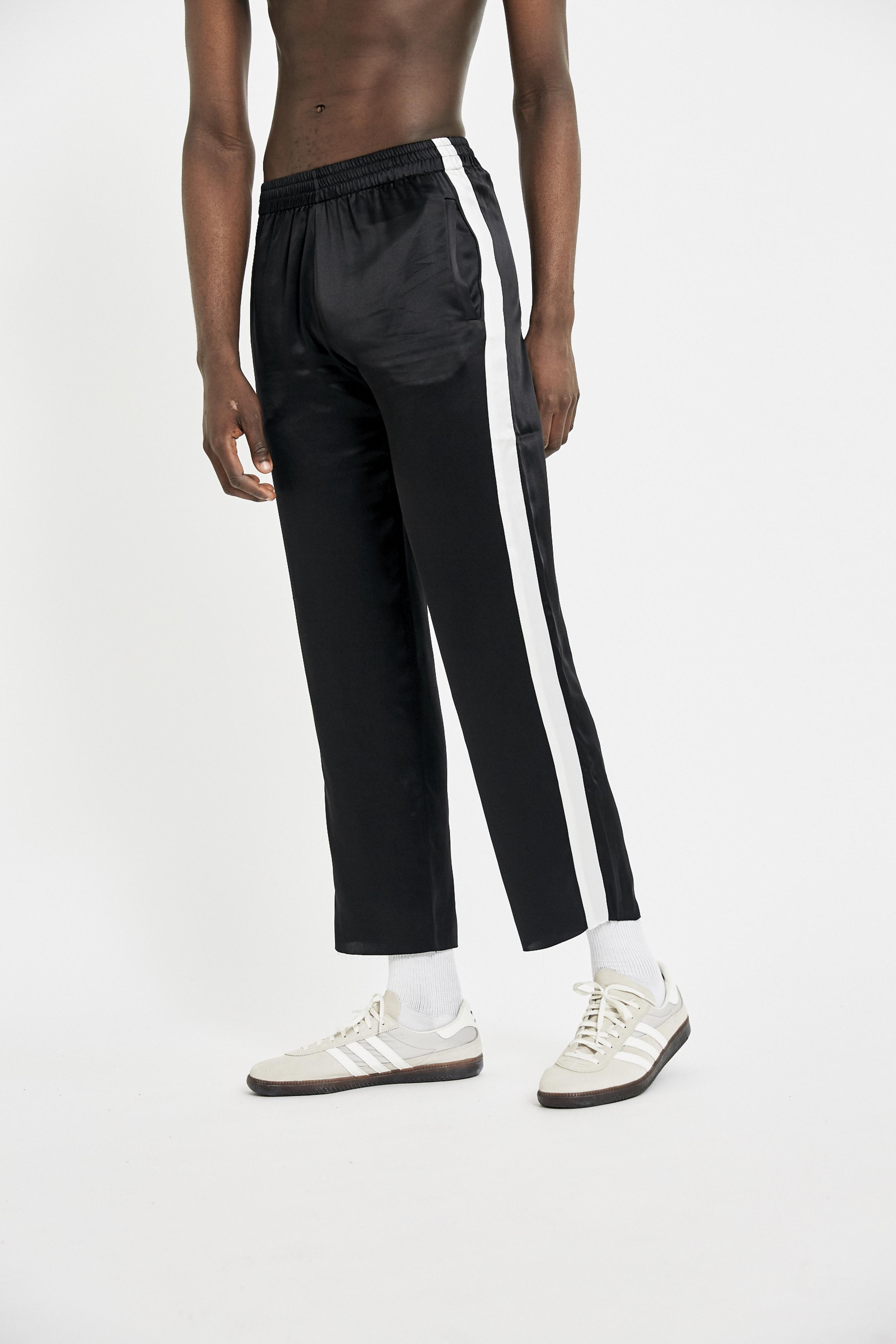 silk silk track pants