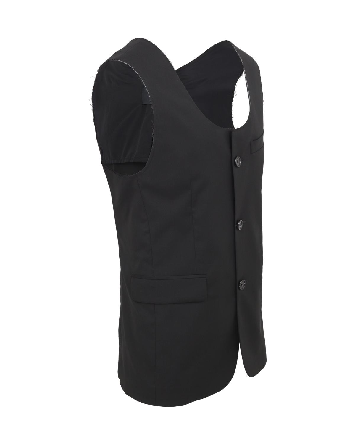 Raf Simons Sleeveless Blazer Vest - Black | Lyst