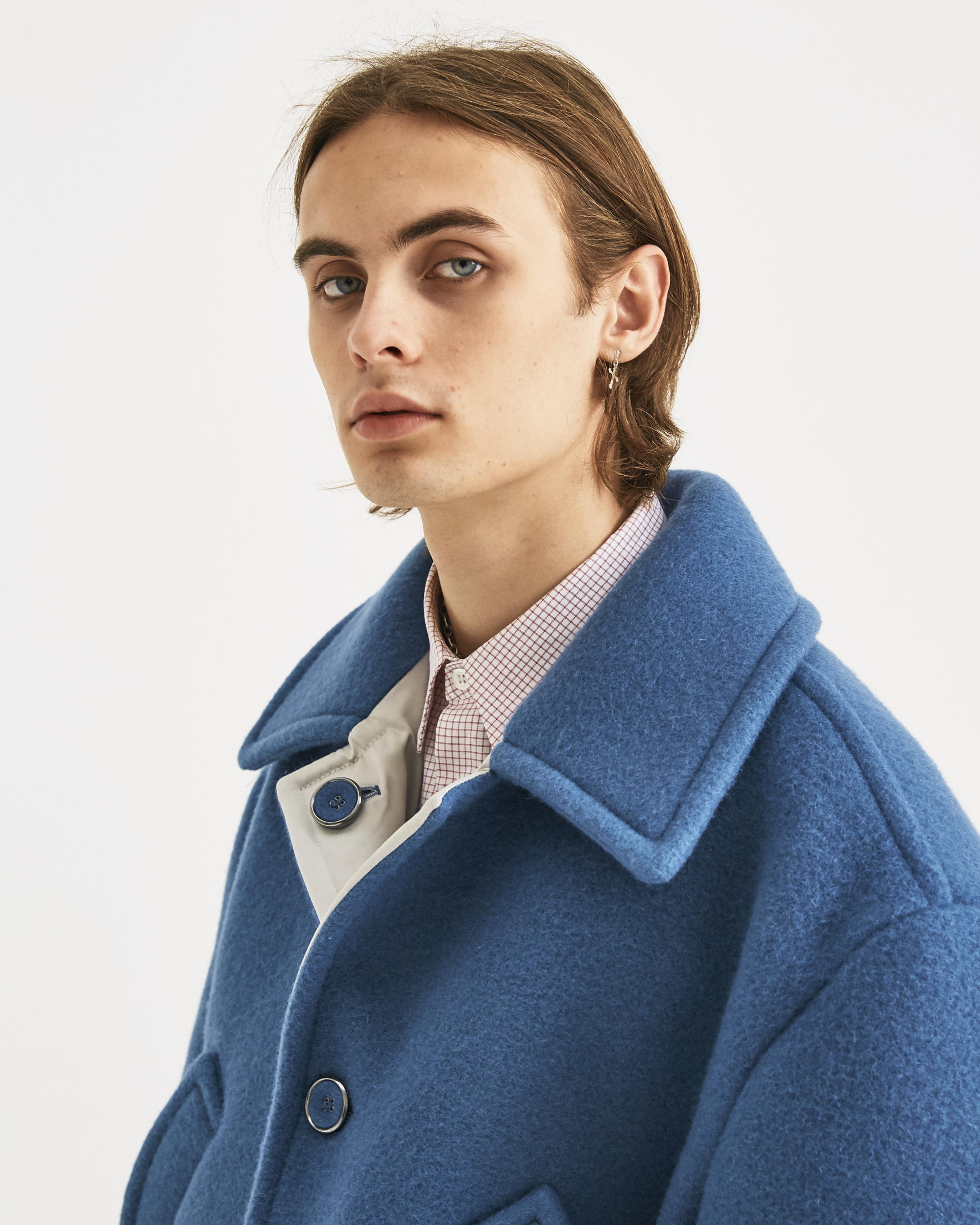 raf simons caban coat