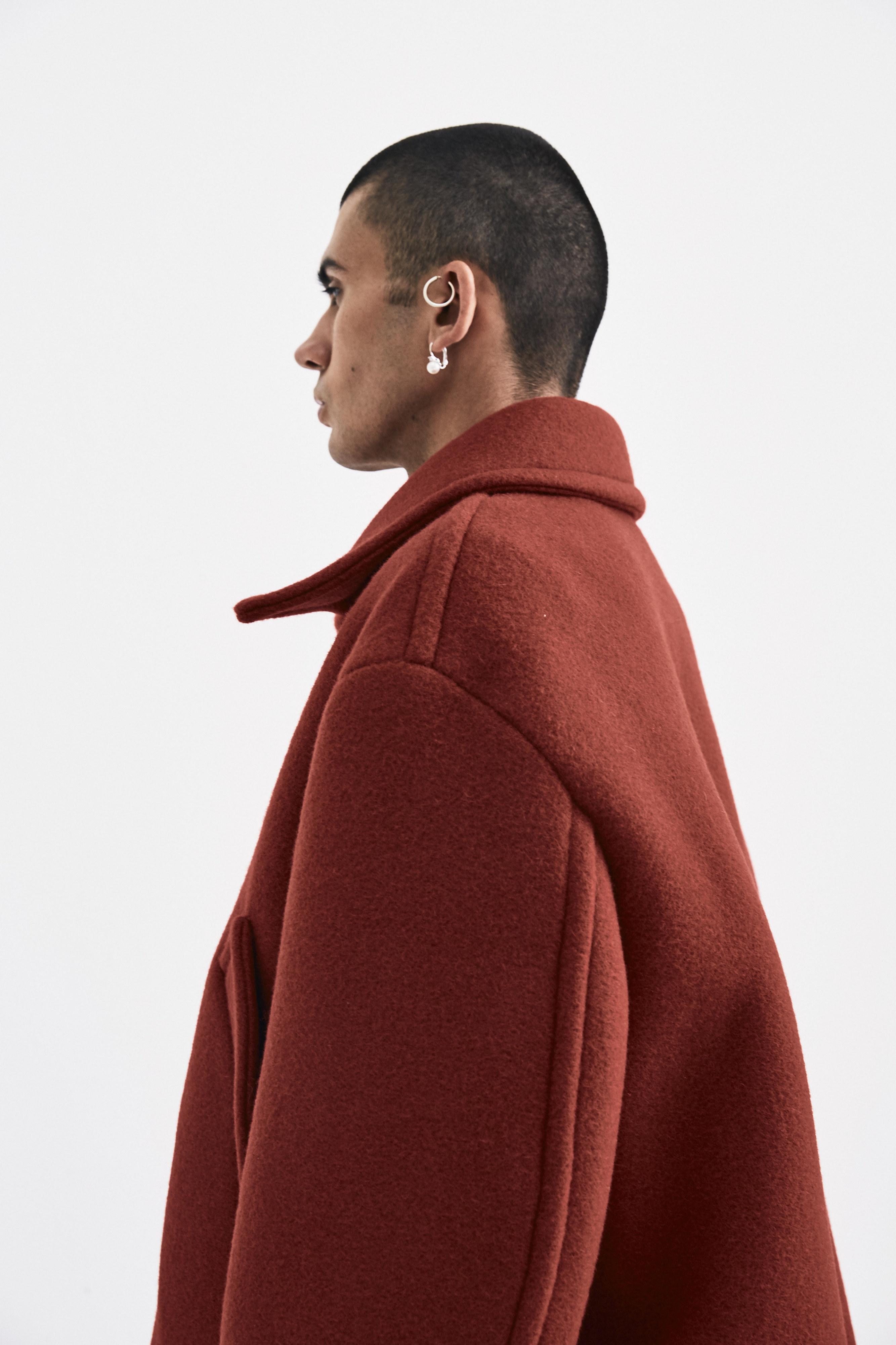raf simons caban coat