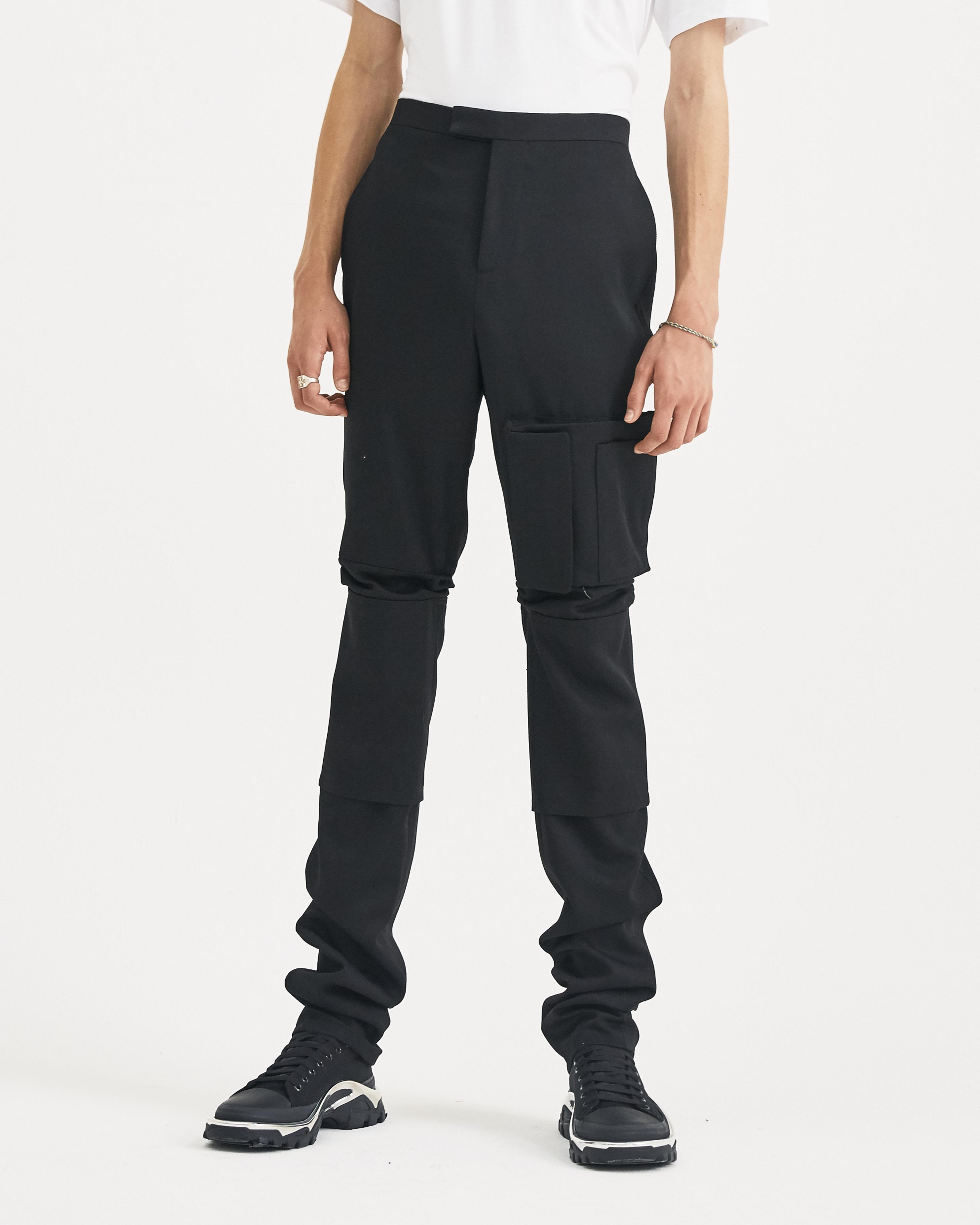 raf simons slim space pants