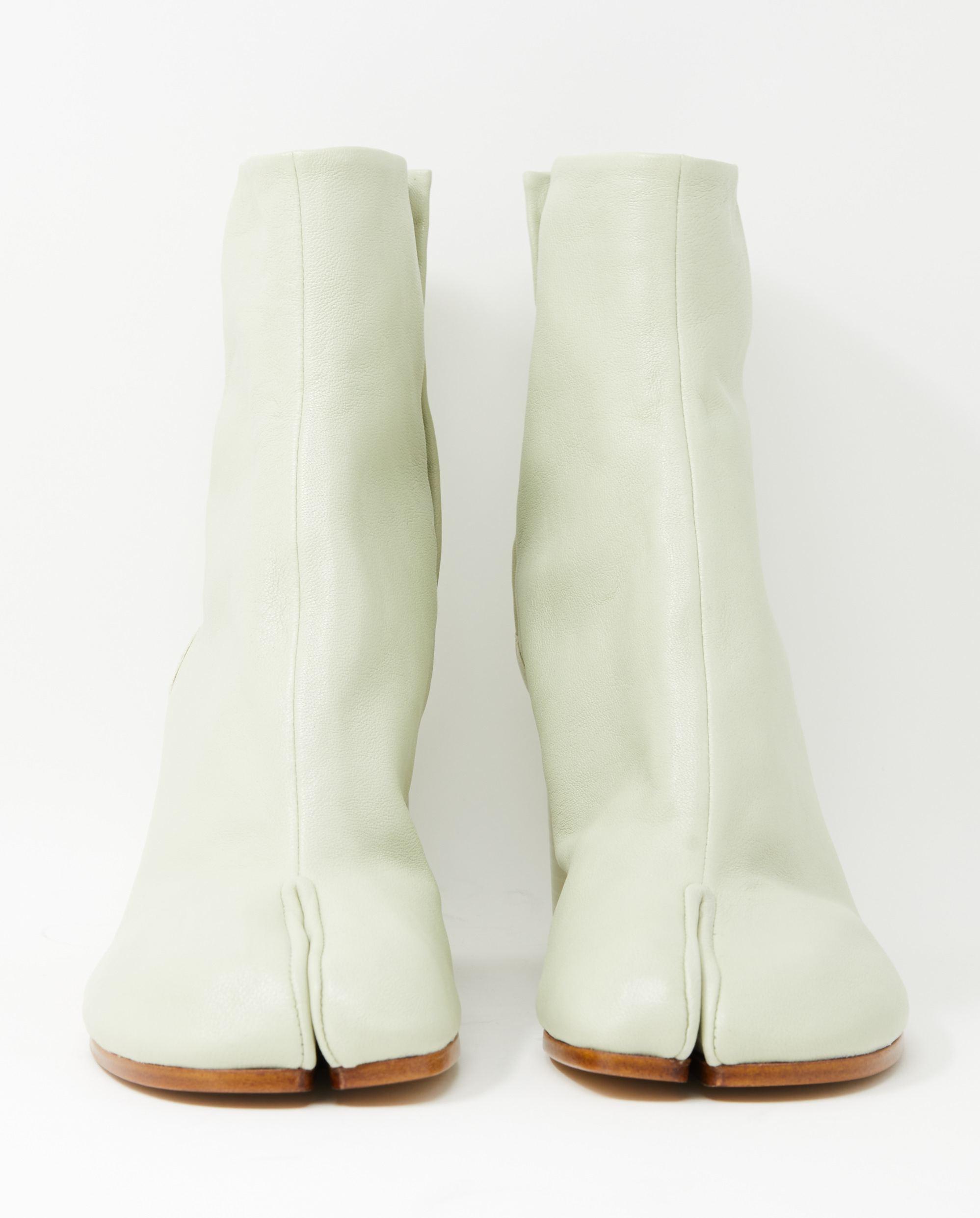 Maison Margiela Leather Tabi Ankle Boot - Mint in Green | Lyst