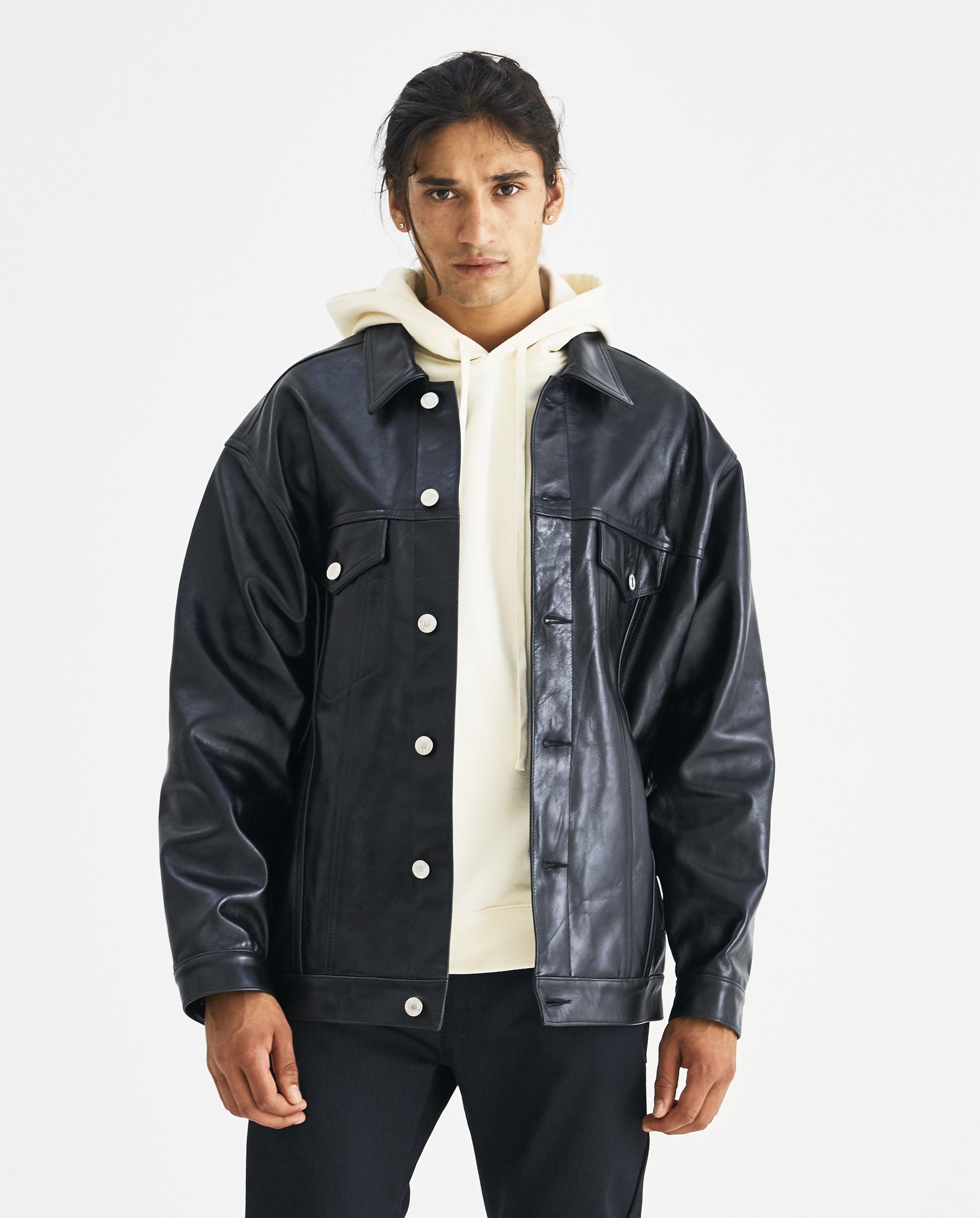 martine rose leather jacket