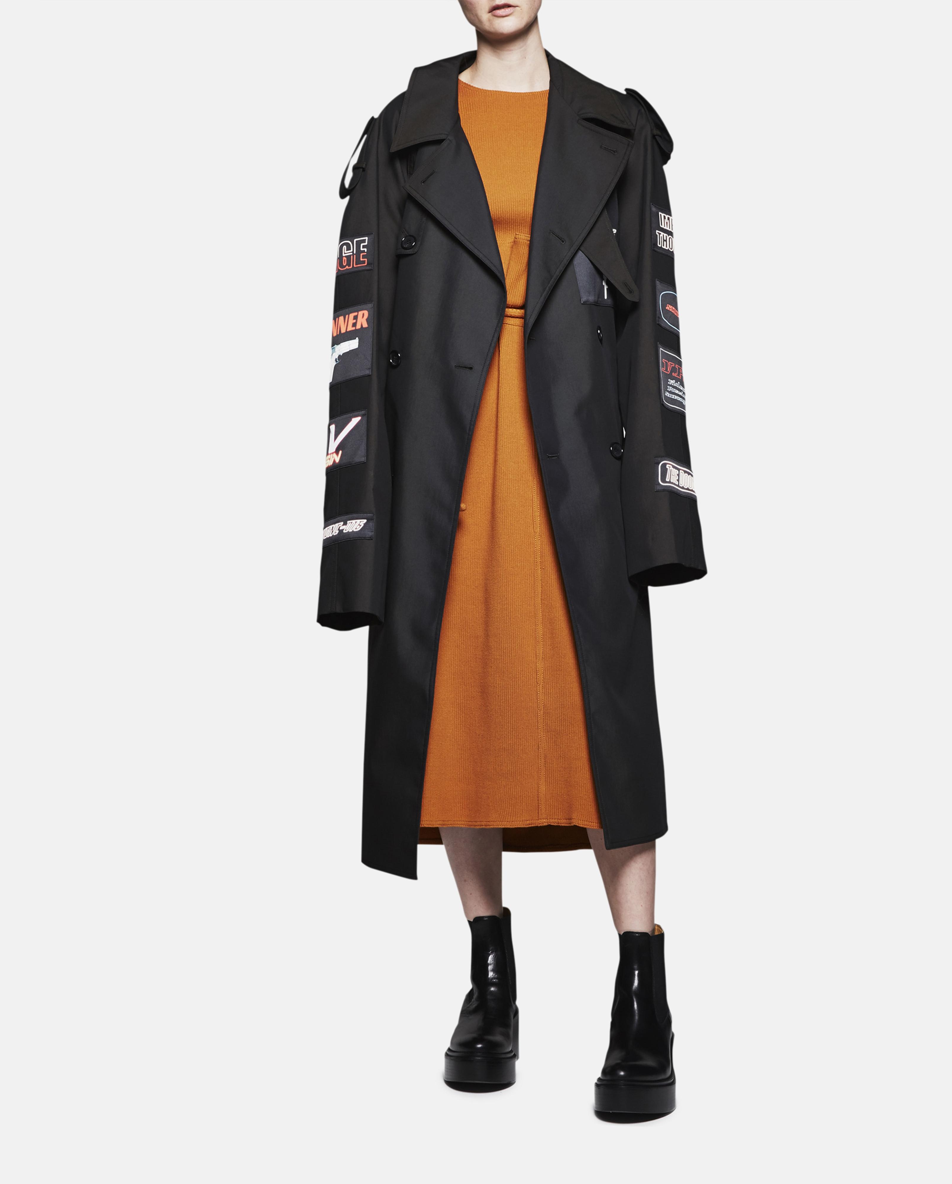 patchwork trench coat