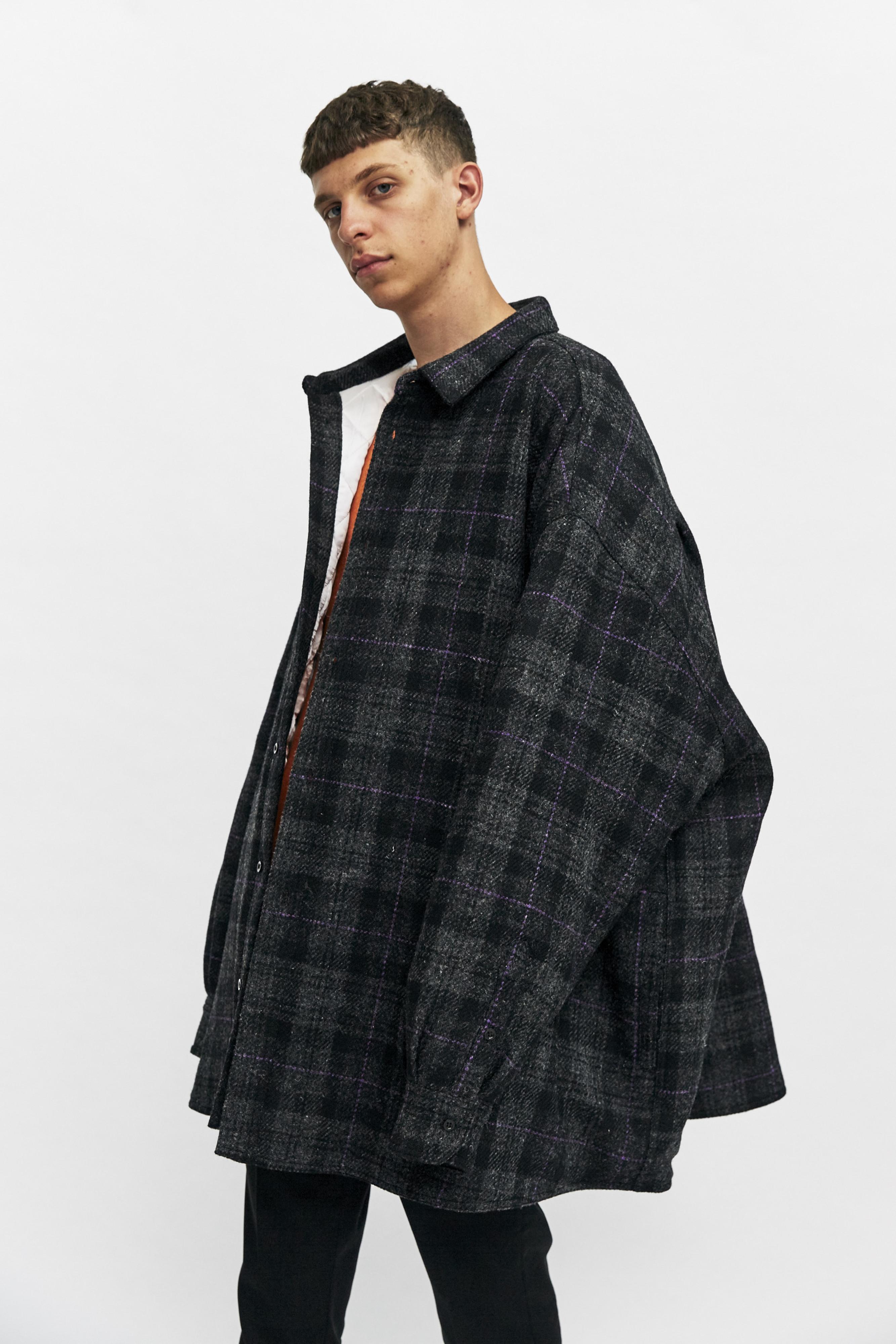 raf simons oversized coat