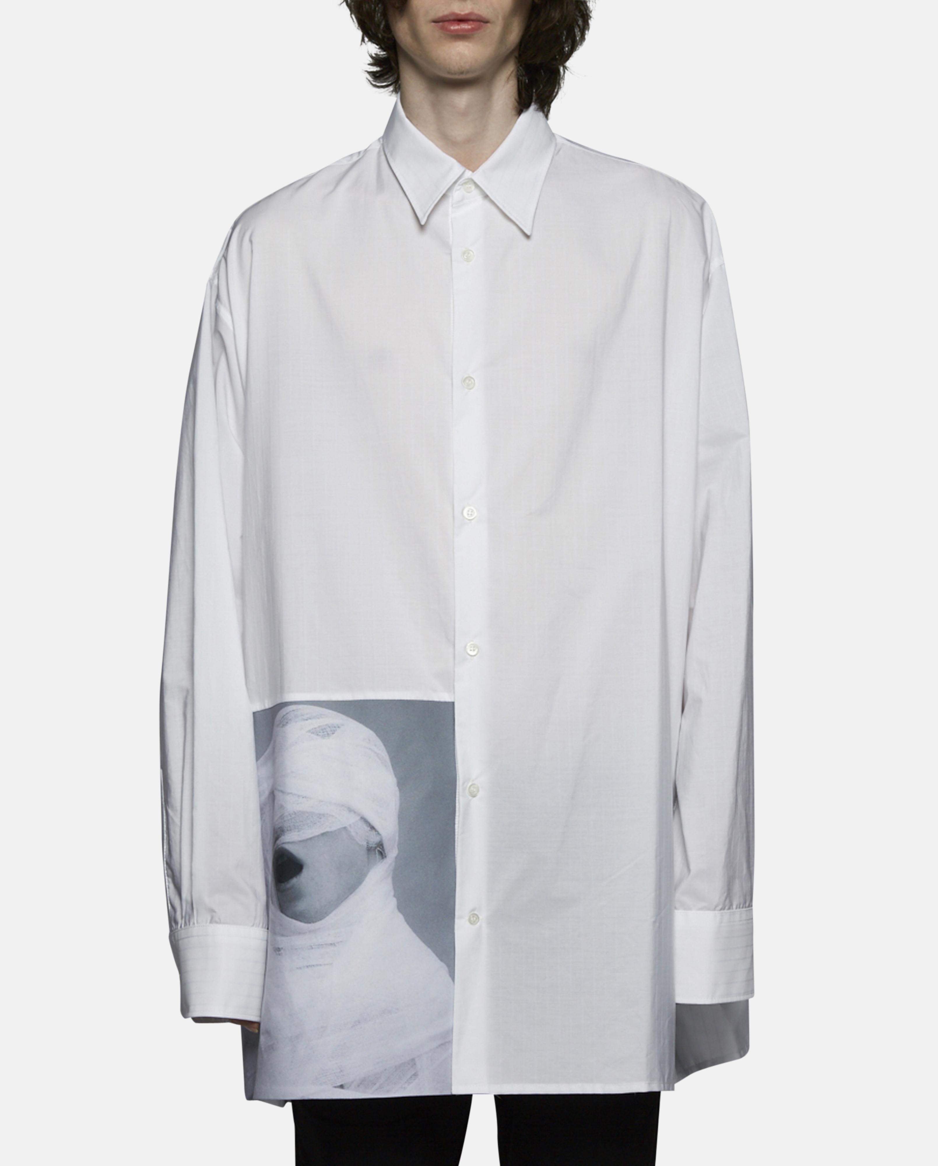 Raf Simons Cotton Oversized White Gauze Shirt for Men Lyst