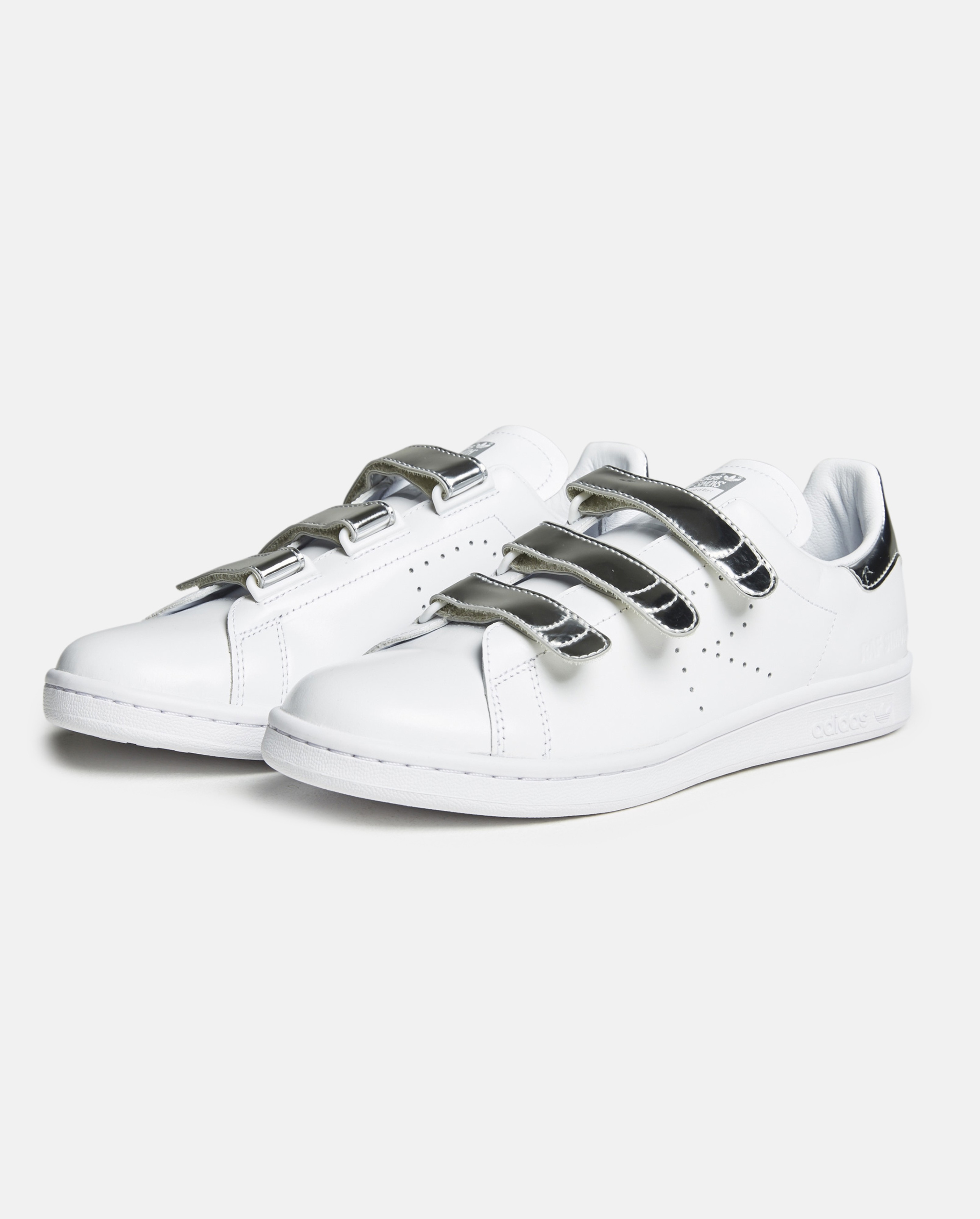 adidas By Raf Simons Raf X Stan Smith Cf Leather Trainers in White Metallic  (Metallic) for Men - Lyst