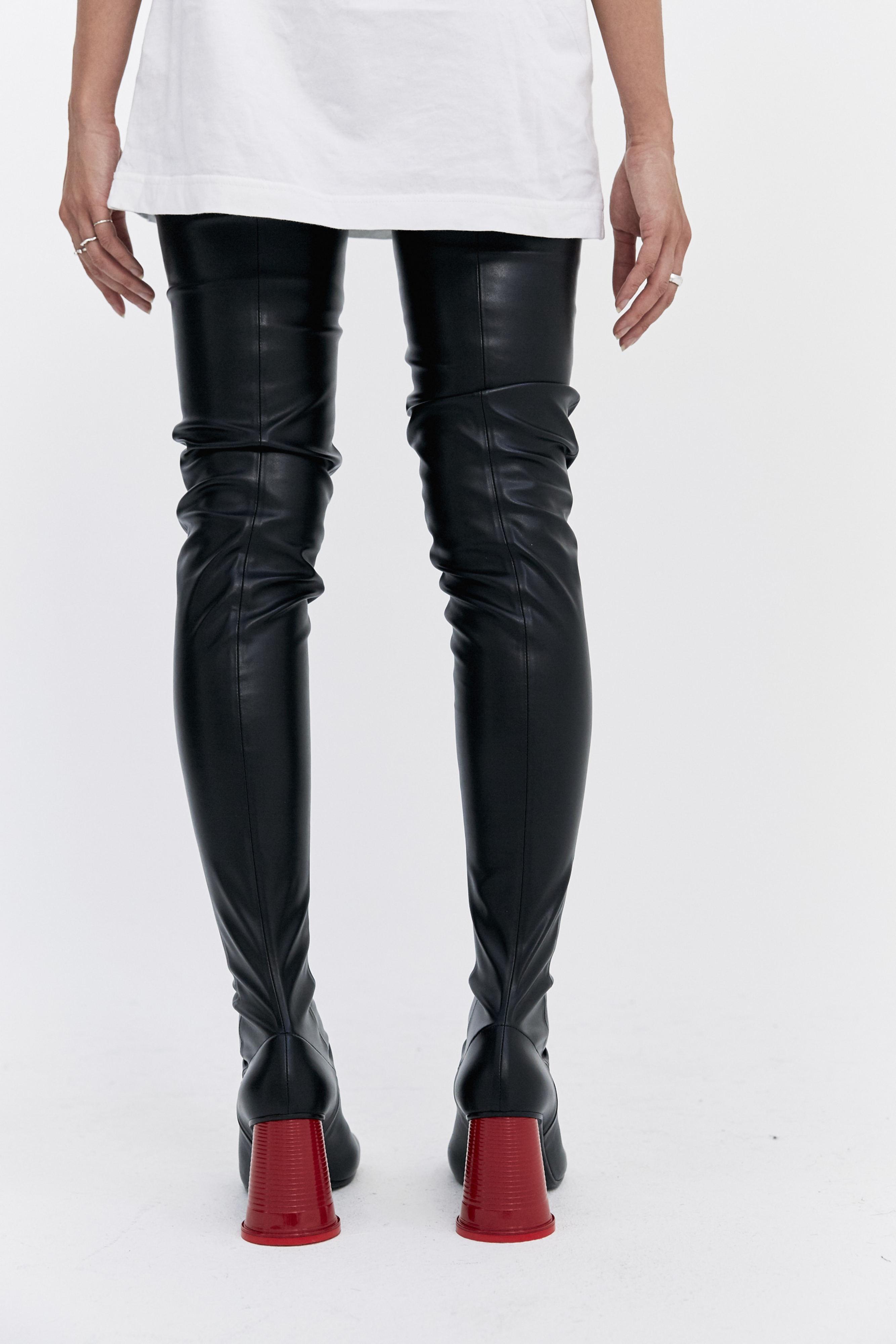 mm6 denim boots