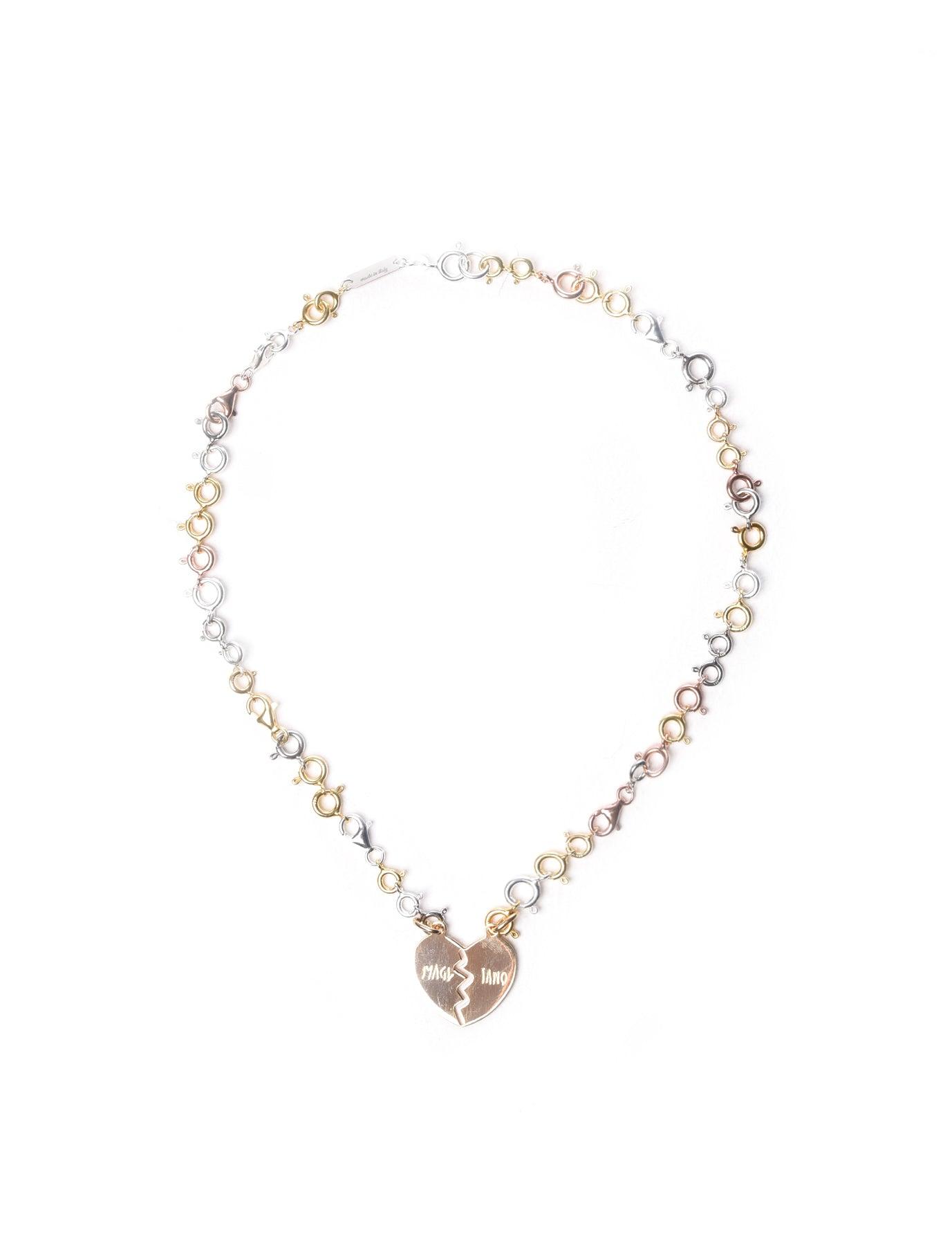 Magliano Golden Broken Heart Necklace | Lyst