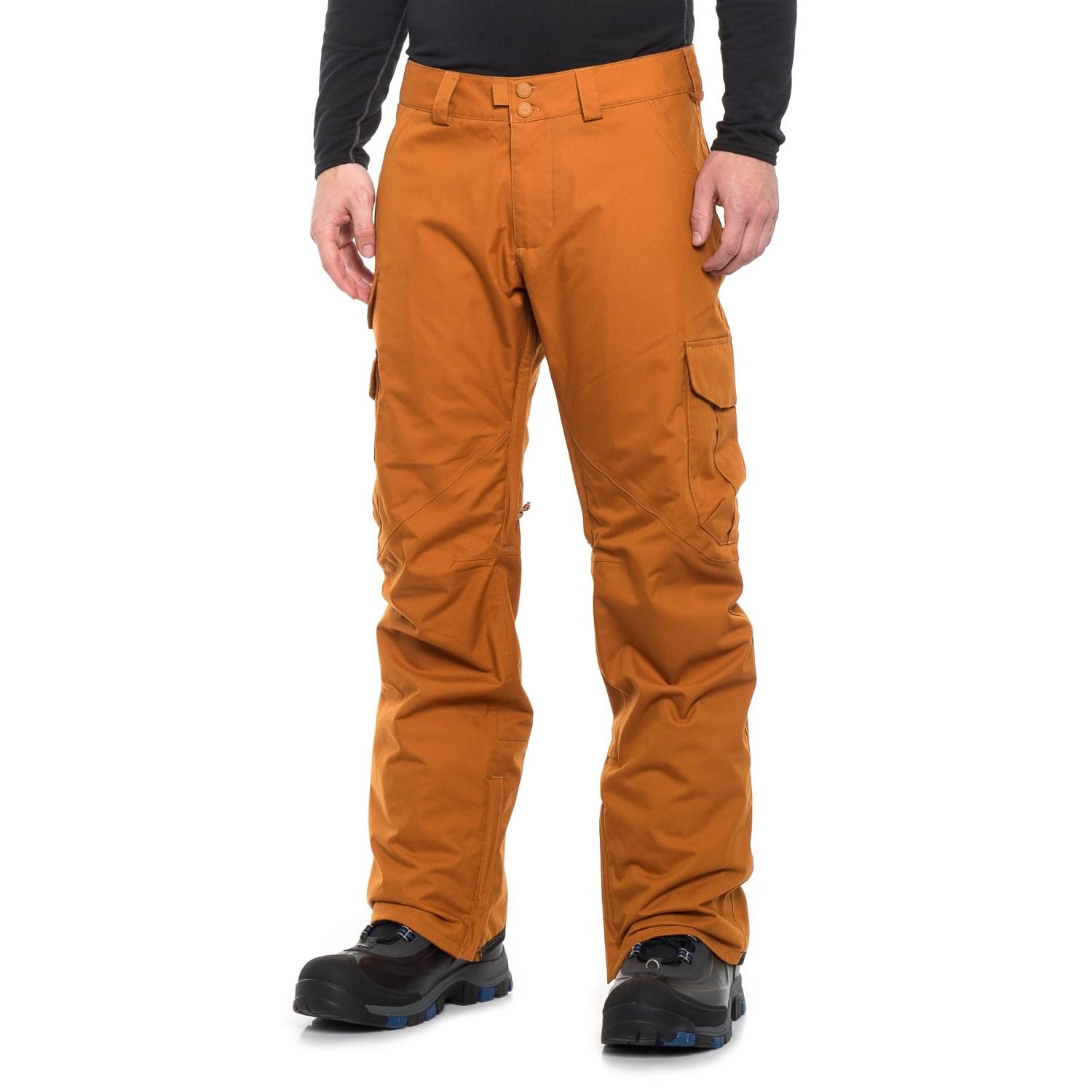Burton Cargo Mid Fit Snowboard Pants in Orange for Men - Lyst