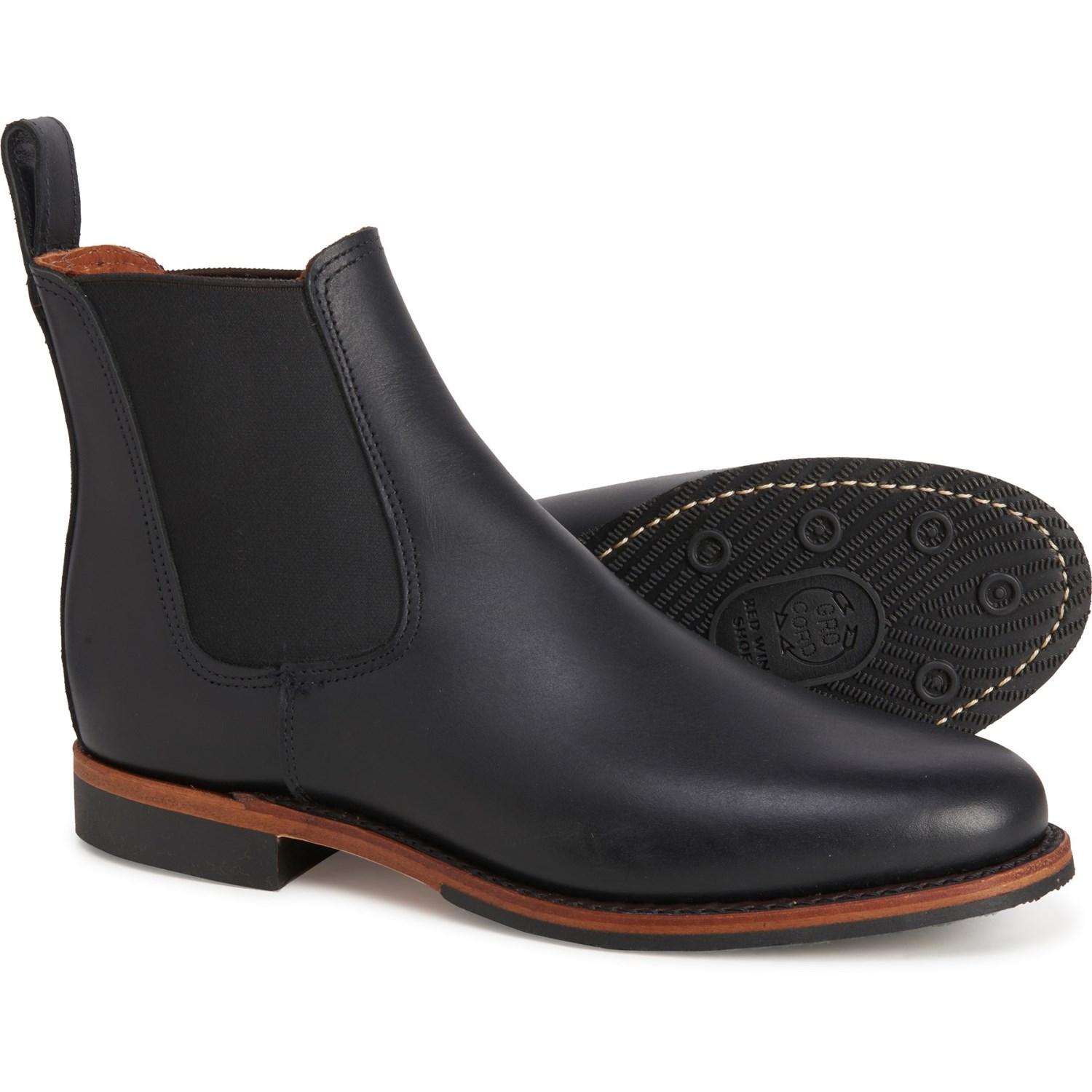 red wing chelsea black