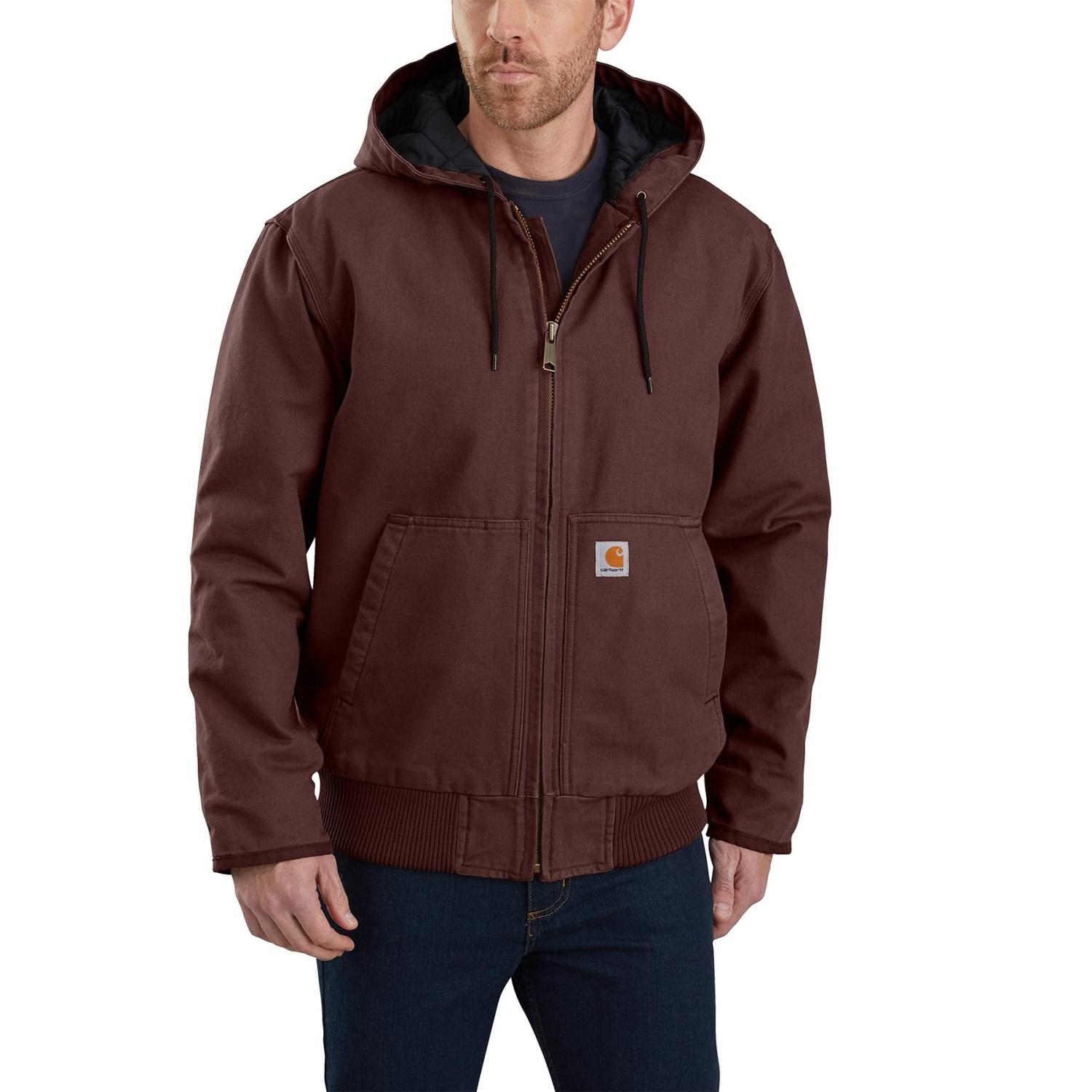 Carhartt J130 Washed Duck Active Jacket in Brown for Men | Lyst