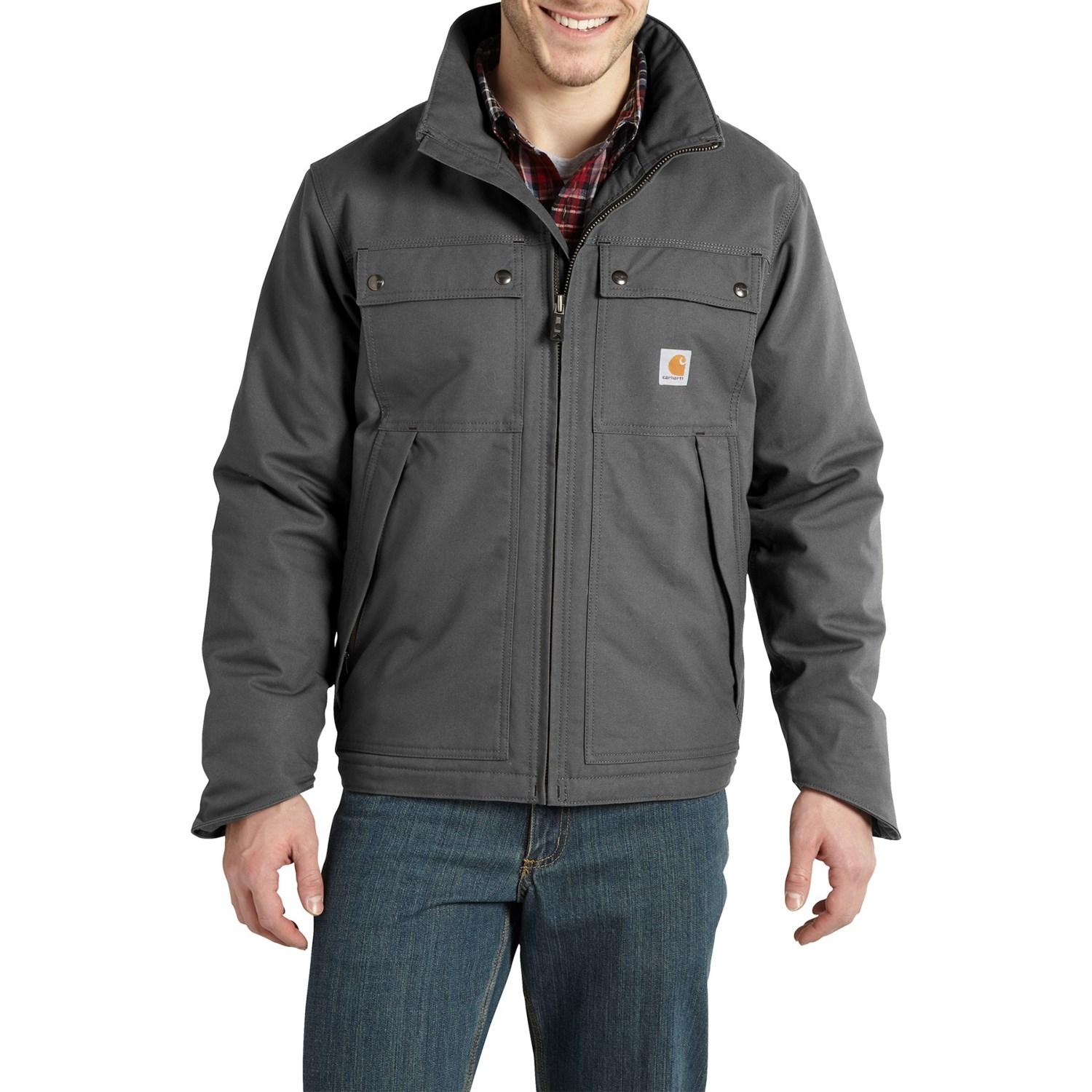 Carhartt Cotton Quick Duck® Jefferson Traditional Jacket in Charcoal ...