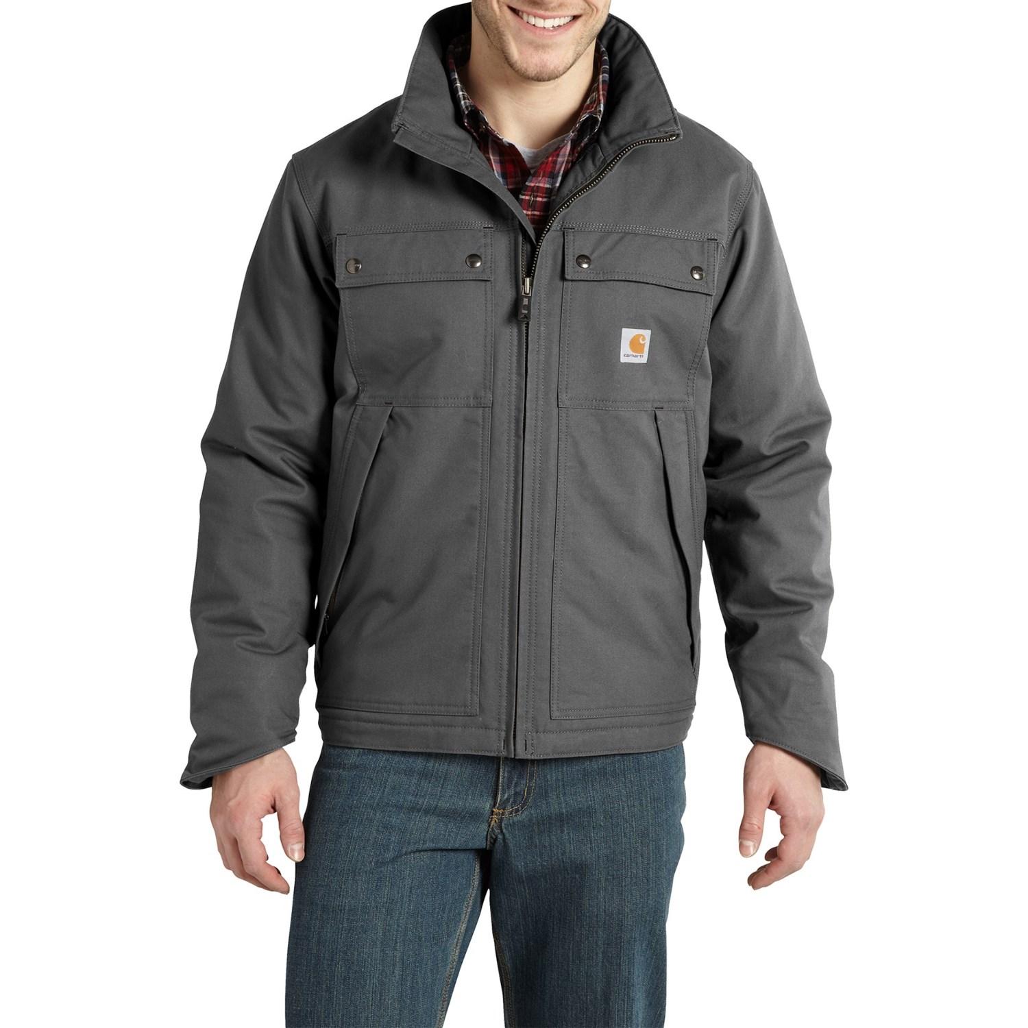 Carhartt Cotton Quick Duck® Jefferson Traditional Jacket in Charcoal