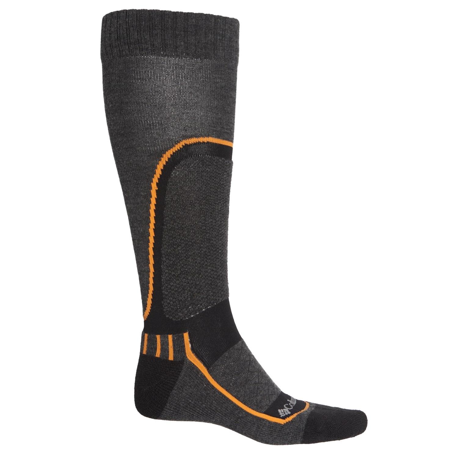 Columbia Synthetic Midweight Ski Slope Socks in Black Lyst