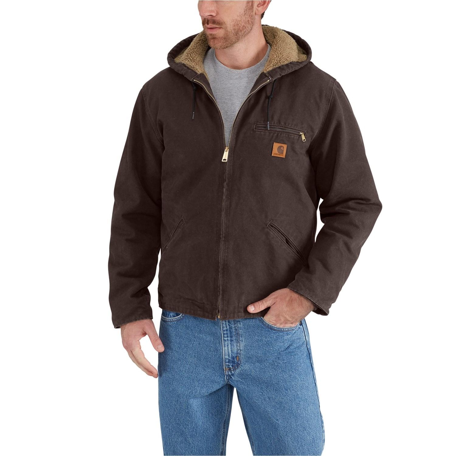Carhartt Fleece J141 Sierra Sherpa-lined Jacket in Dark Brown (Brown ...
