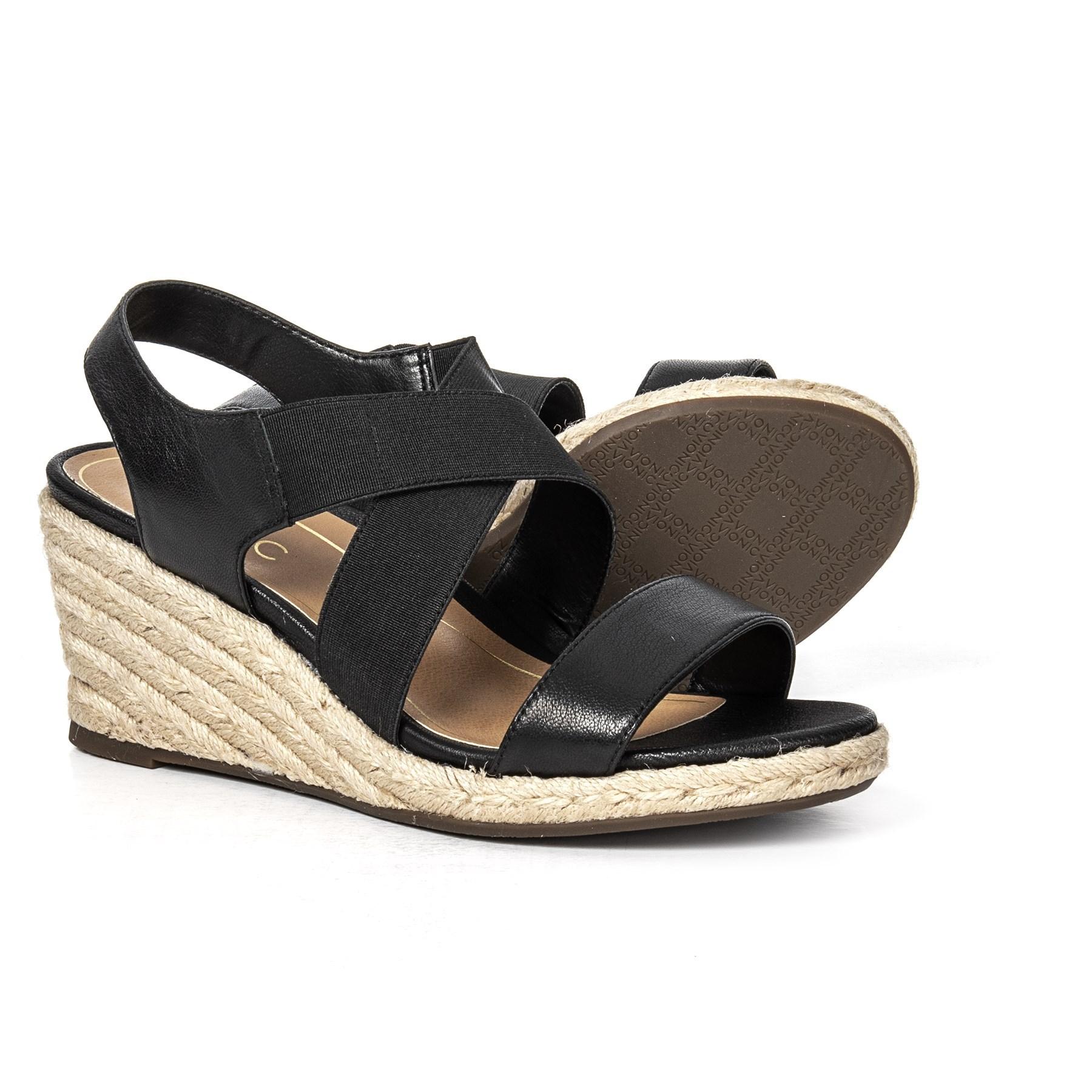 vionic ainsleigh espadrille wedge sandal