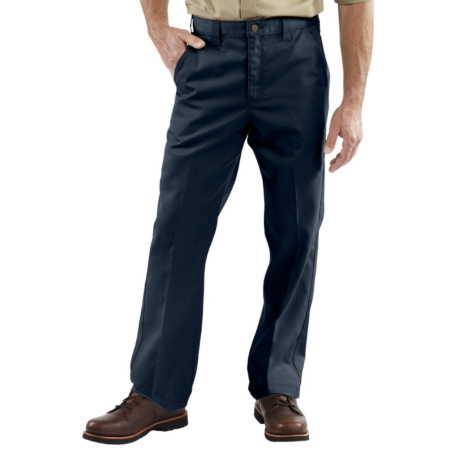 navy blue work pants with side pockets