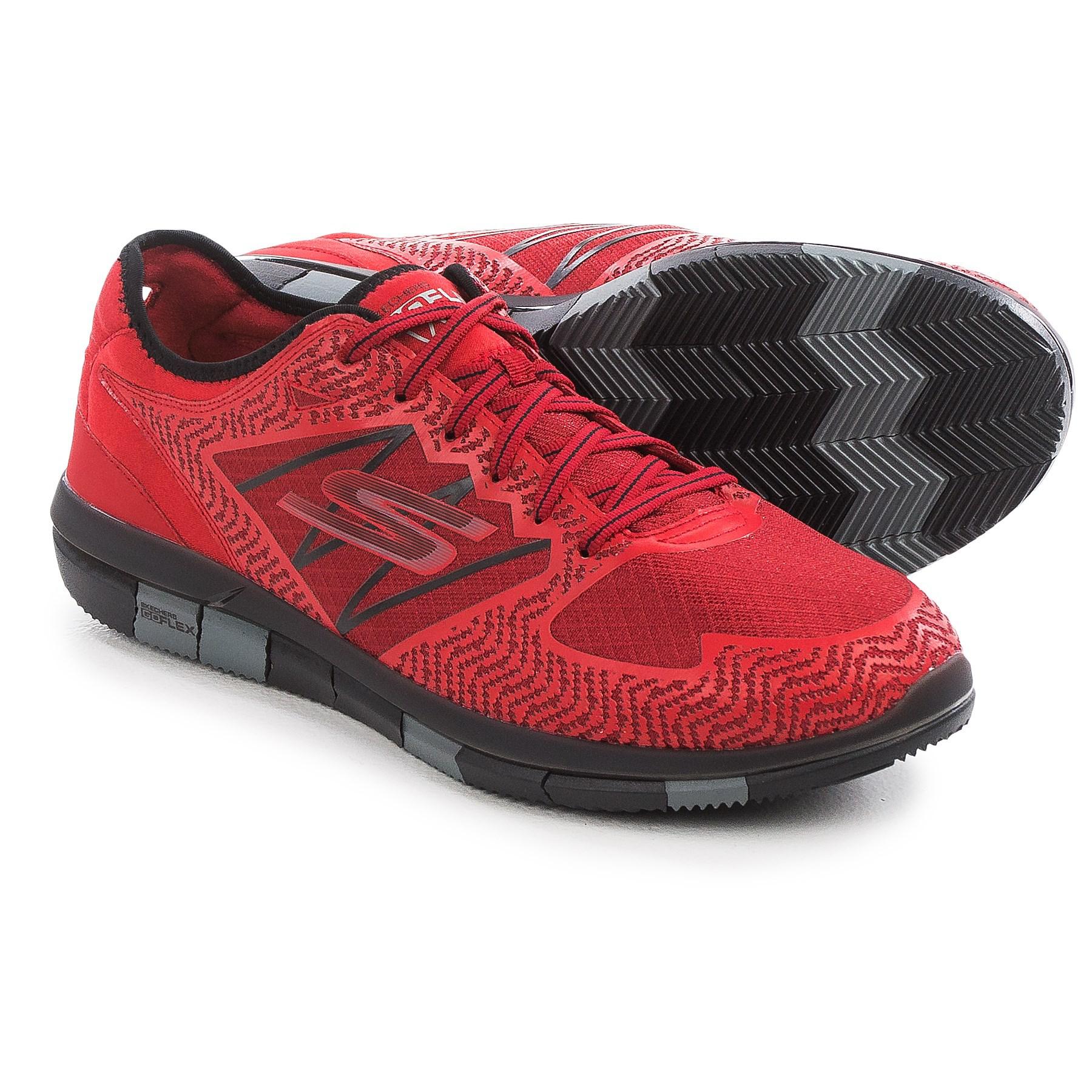 Skechers Synthetic Goflex Walk Aviator Walking Shoes (for Men) in Red