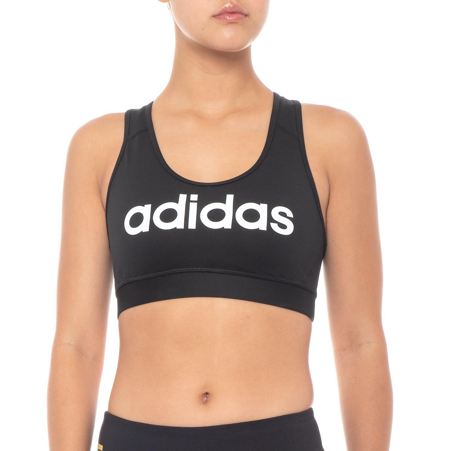 Adidas logo sports bra Clearance