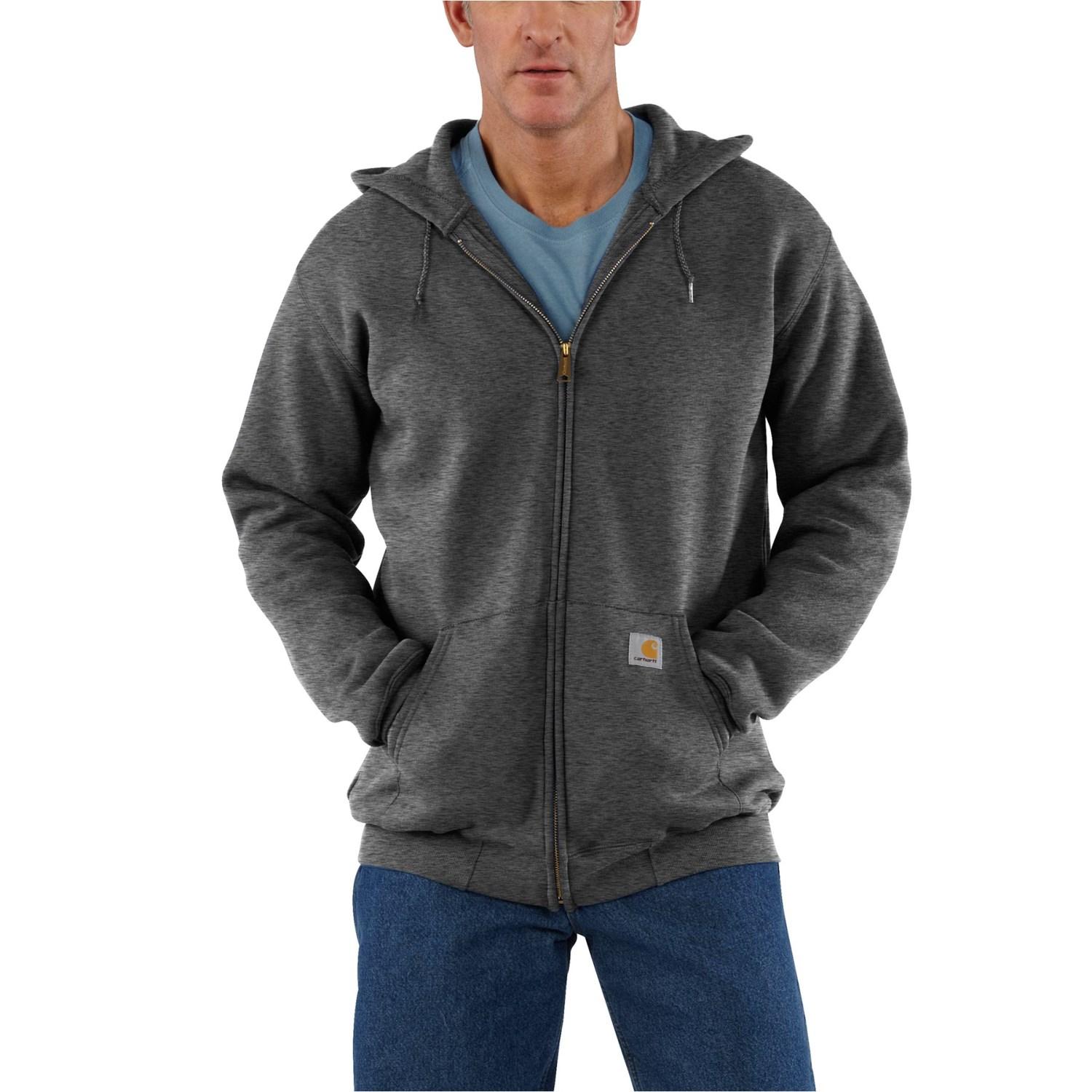 Carhartt K122 Midweight Zipfront Core Hoodie in Carbon Heather (Gray) for Men Lyst