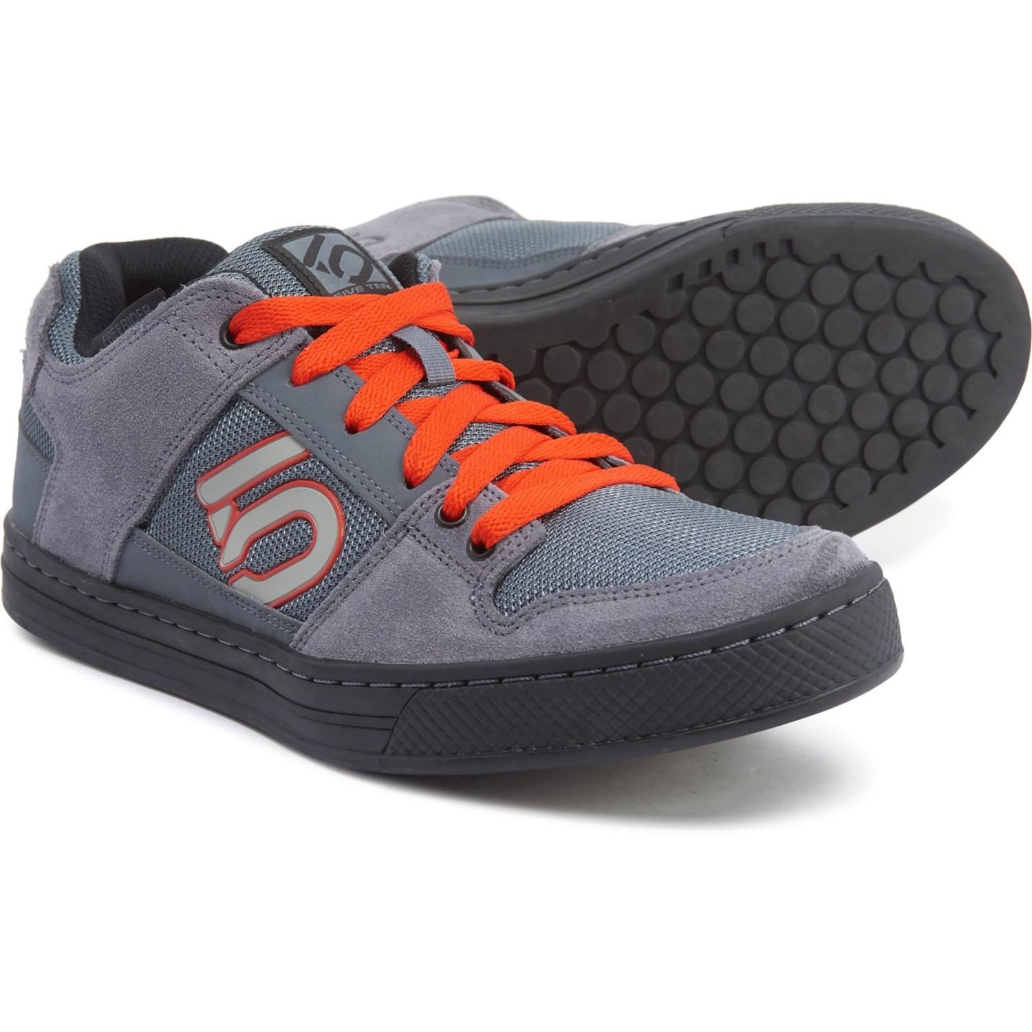 Five Ten Suede Freerider Mountain Bike Shoes In Grey Orange Gray For Men Lyst