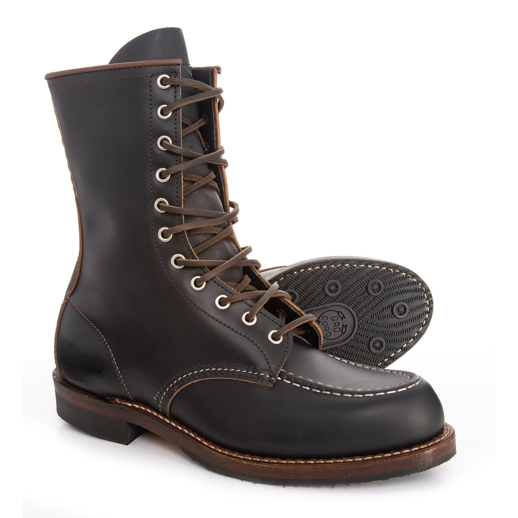 Red Wing Huntsman Leather Boots in Black for Men - Lyst