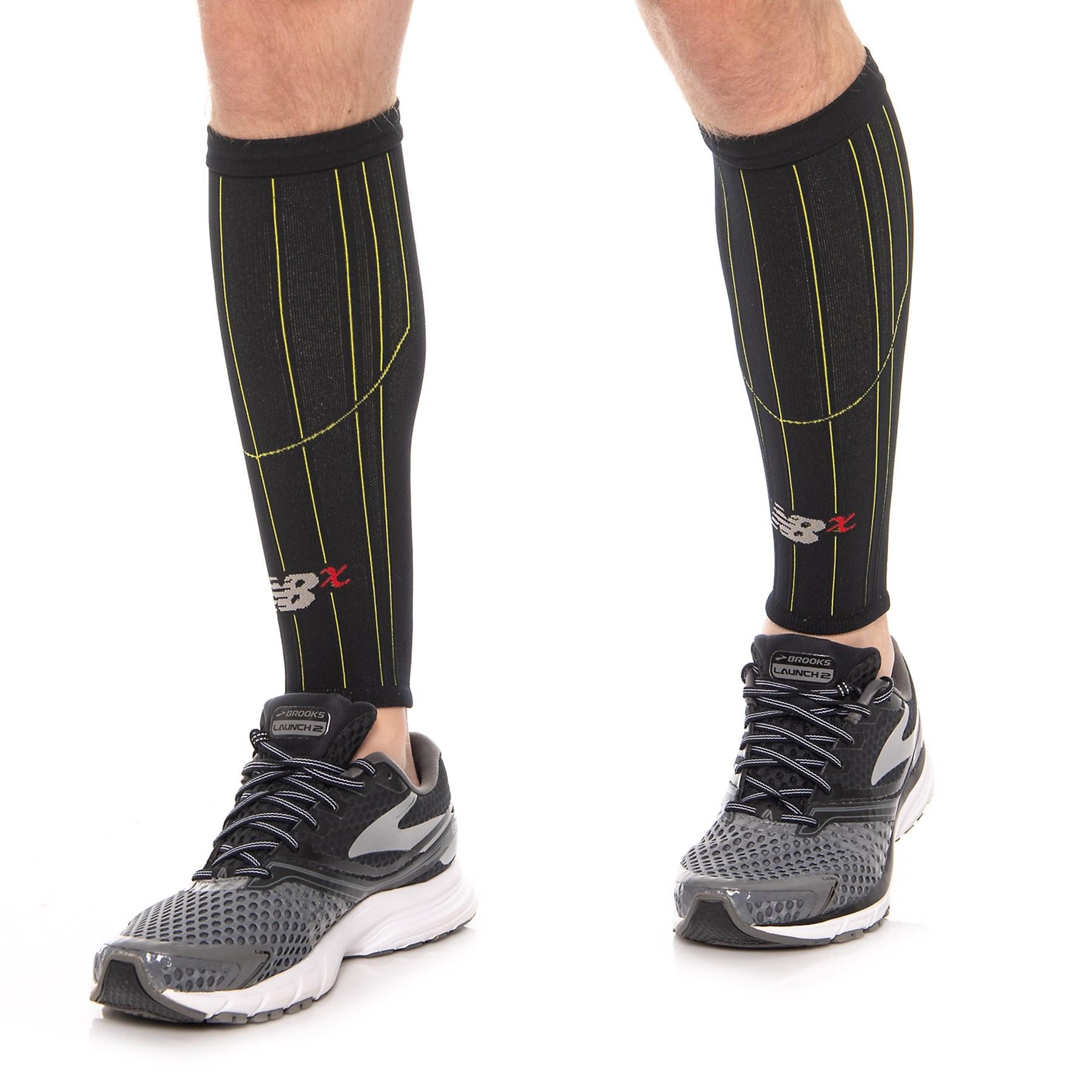 New Balance Synthetic Running Compression Calf Sleeves (for Men And Women)  in Black | Lyst