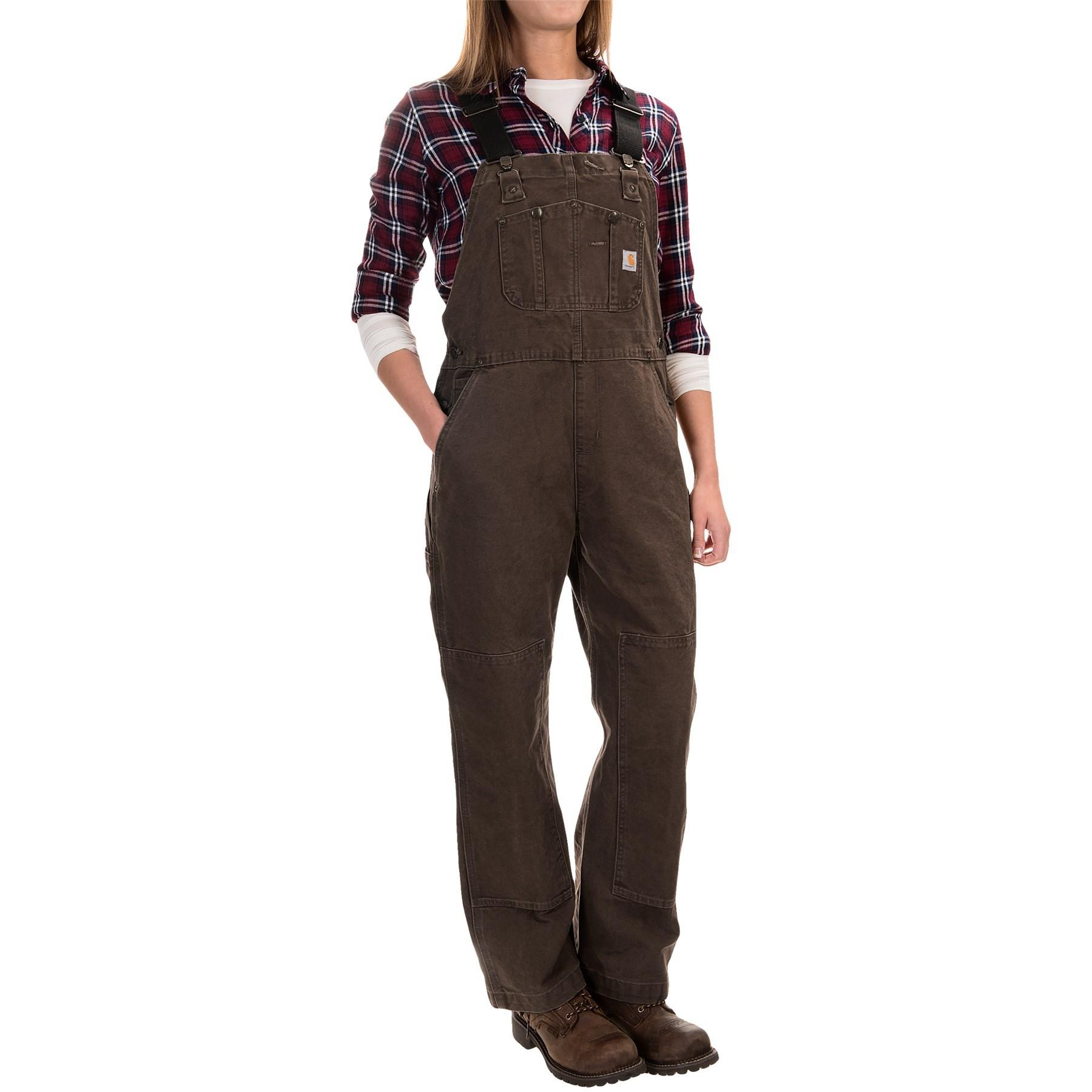 sandstone unlined bib overalls