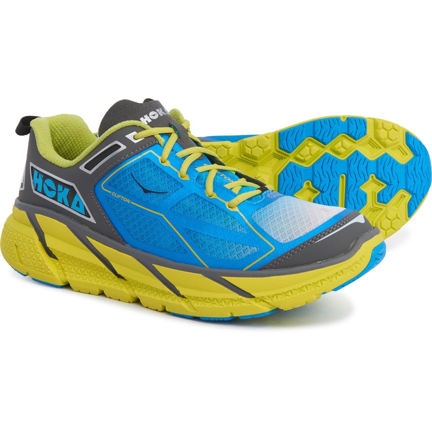 Hoka One One Clifton 1 Running Shoes in Blue for Men | Lyst