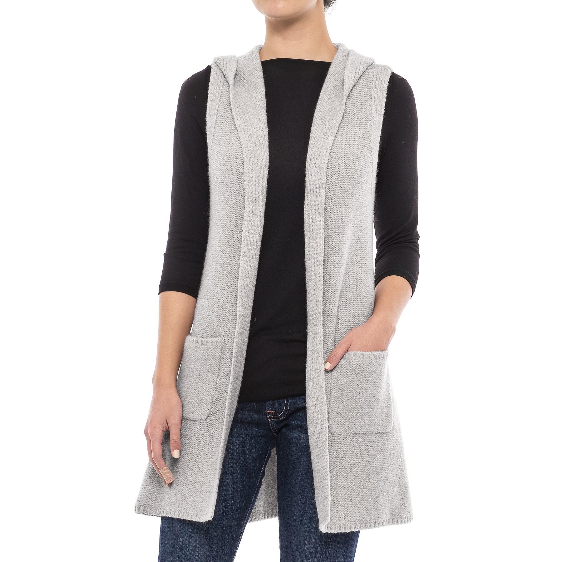 hooded sweater vest