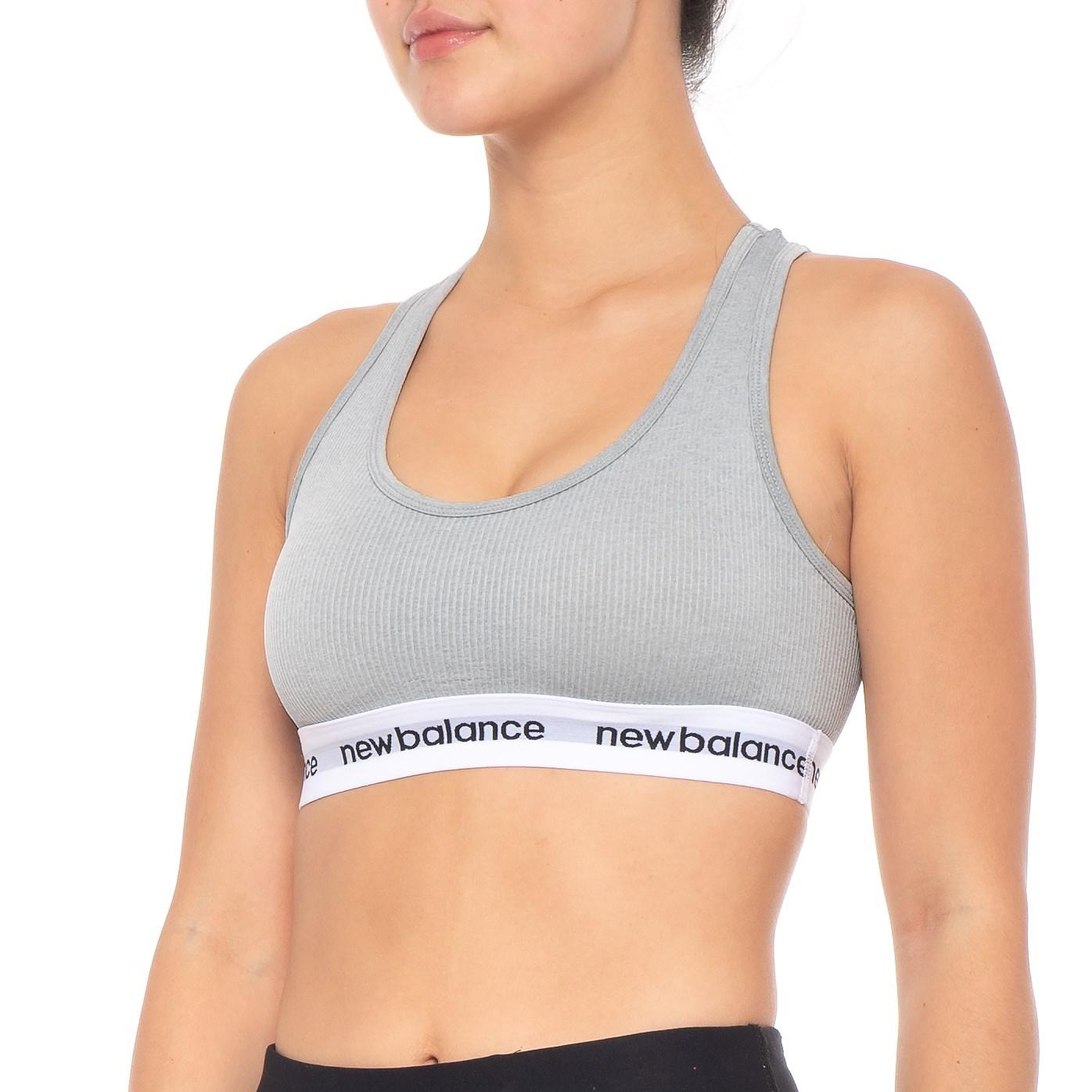 new balance sports bra grey