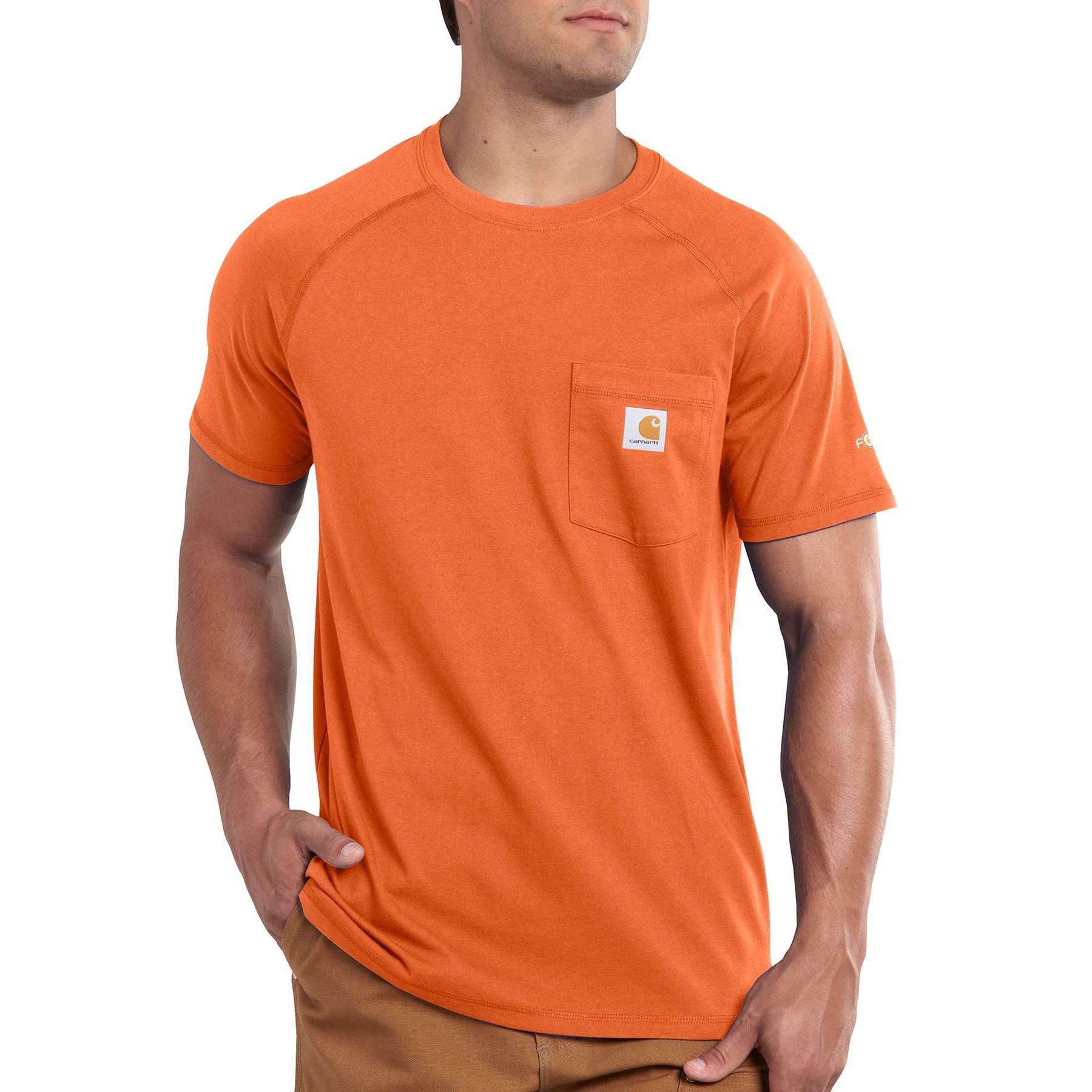 Carhartt 100410 Force Cotton Delmont T-shirt in Orange for Men | Lyst