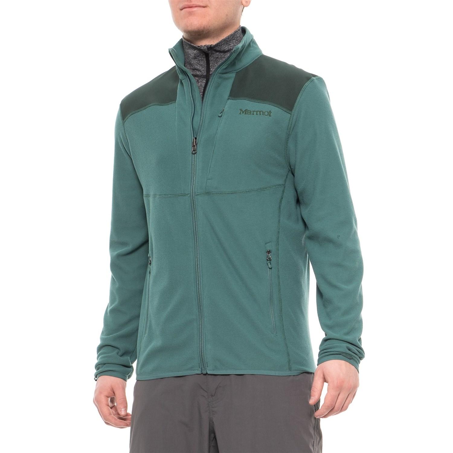 Marmot Reactor Polartec(r) Power Grid Fleece Jacket in Green for Men - Lyst