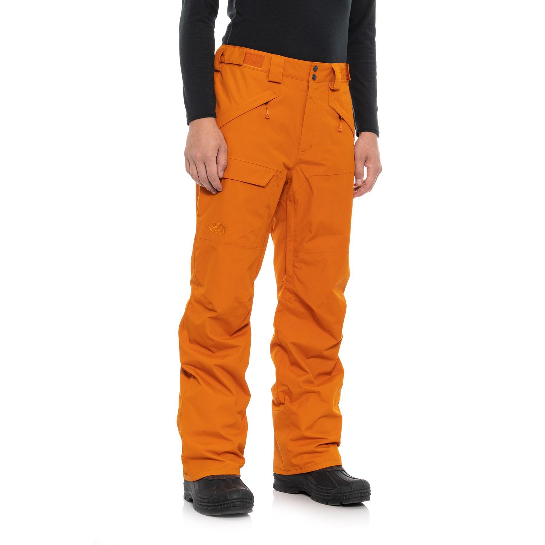 north face orange pants